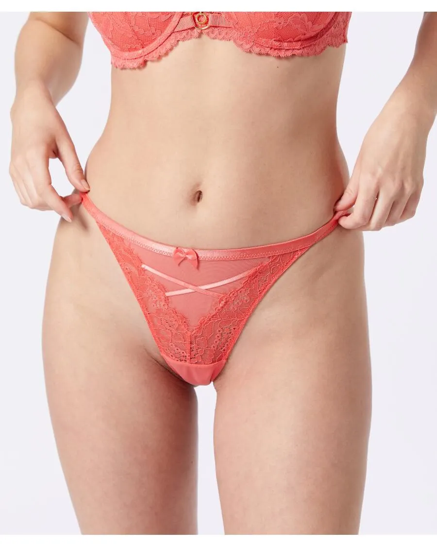 String in Koralle Janina, elastischer Bund