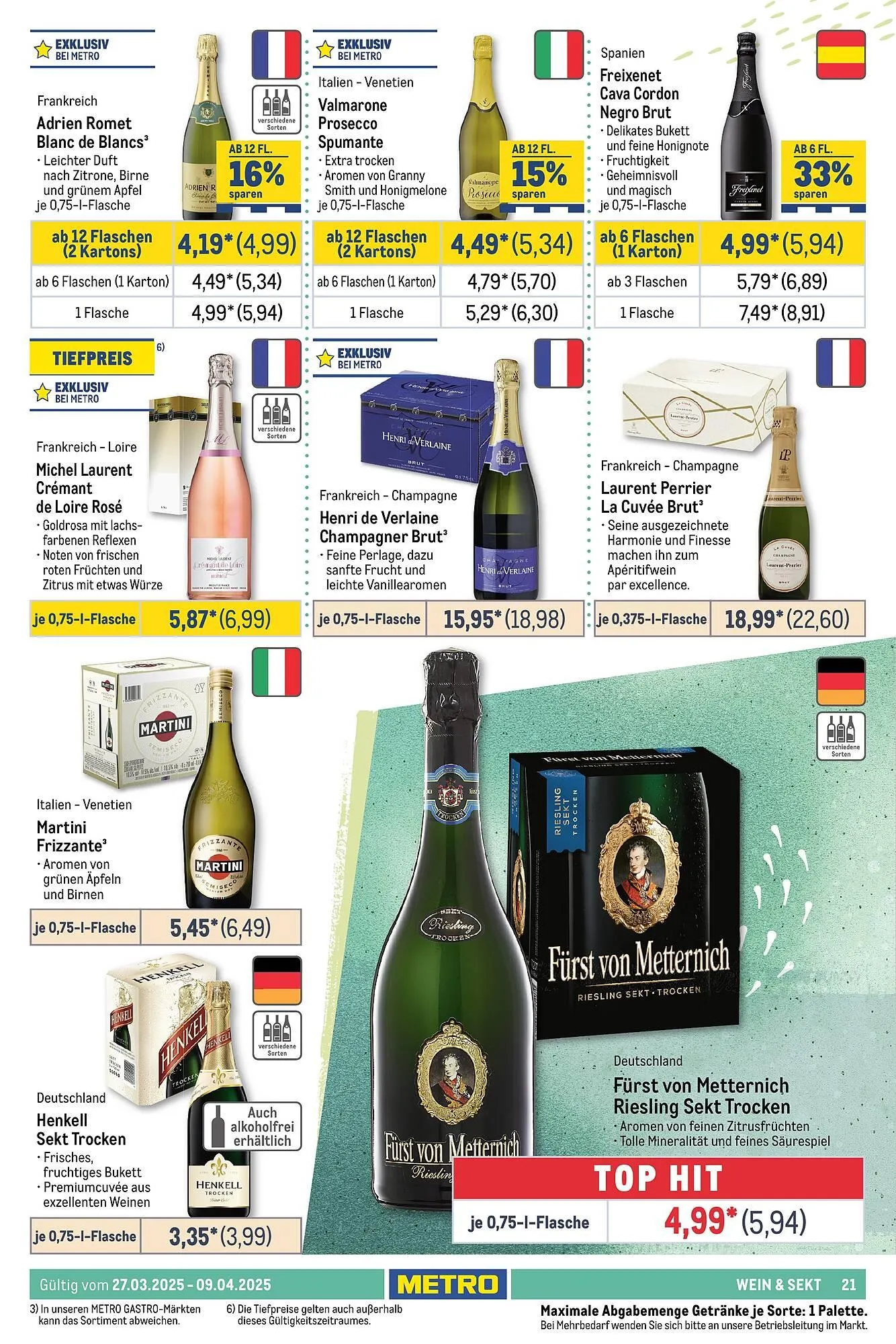 METRO Prospekt von 27. März bis 9. April 2025 - Prospekt seite 21