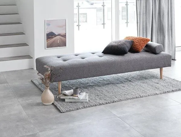 Nappali heverő NOREFJELL sötétszürke szövet