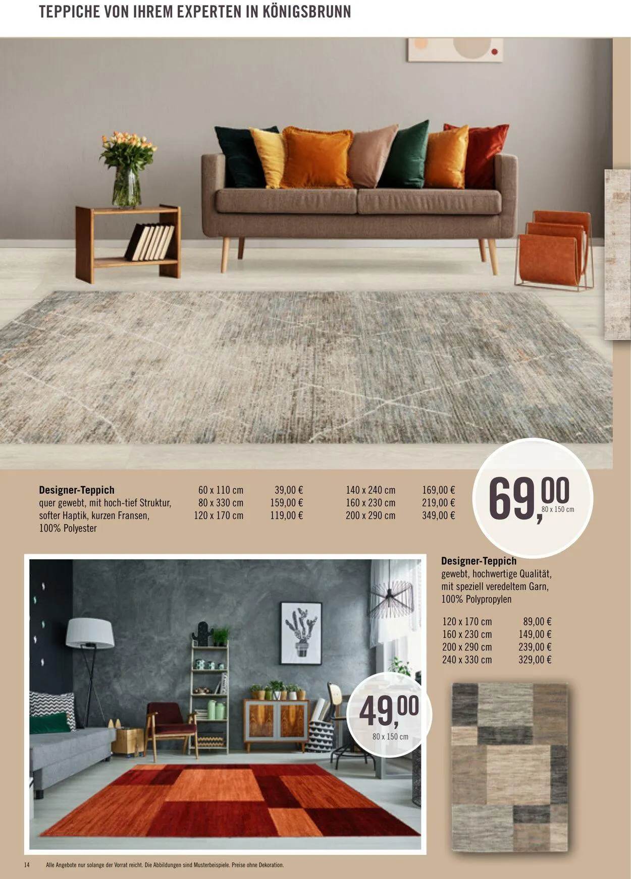 Ihr Teppichfreund Aktueller Prospekt von 27. Mai bis 10. Juni 2025 - Prospekt seite 14