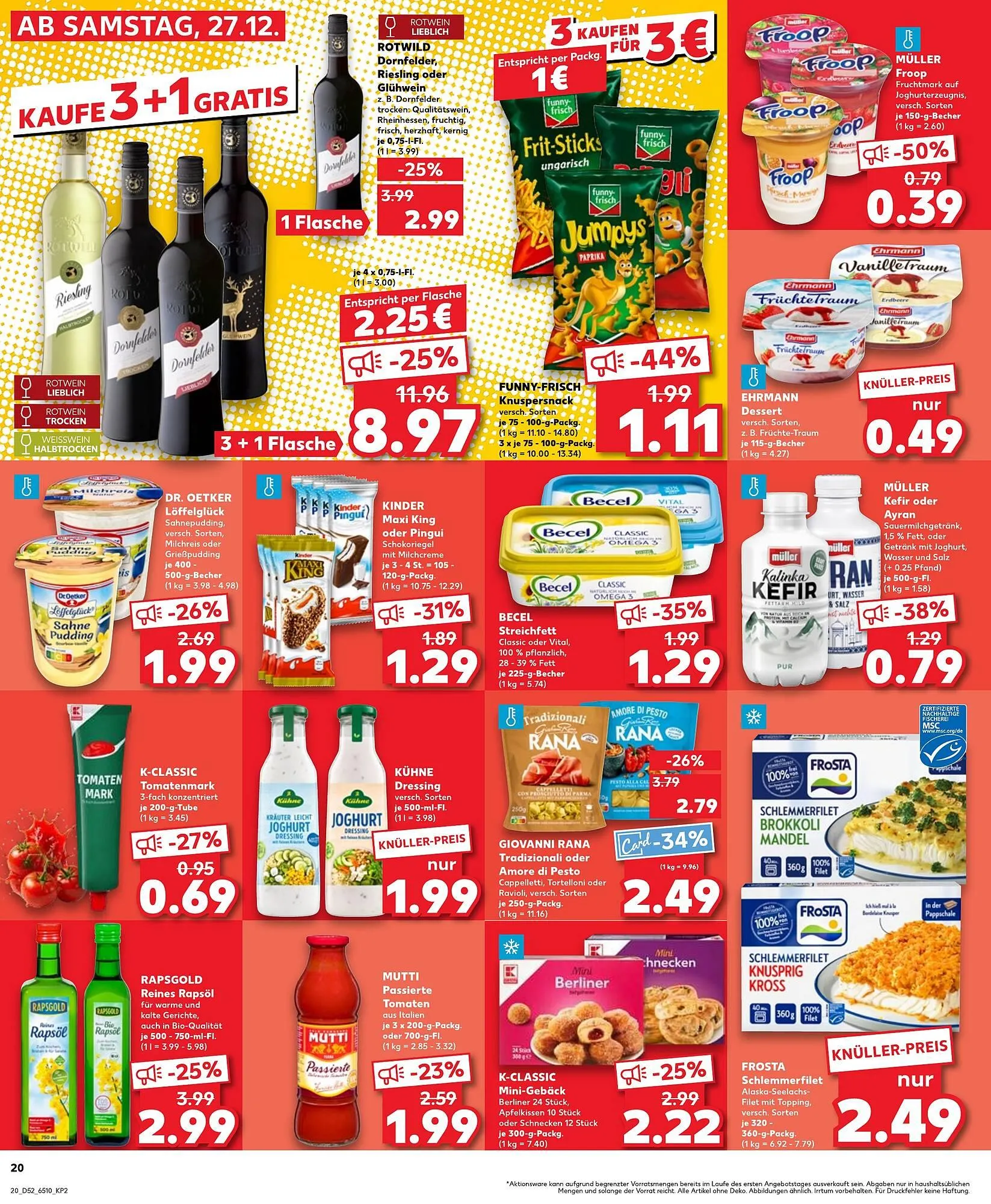 Kaufland Prospekt von 29. Dezember bis 31. Dezember 2025 - Prospekt seite 20