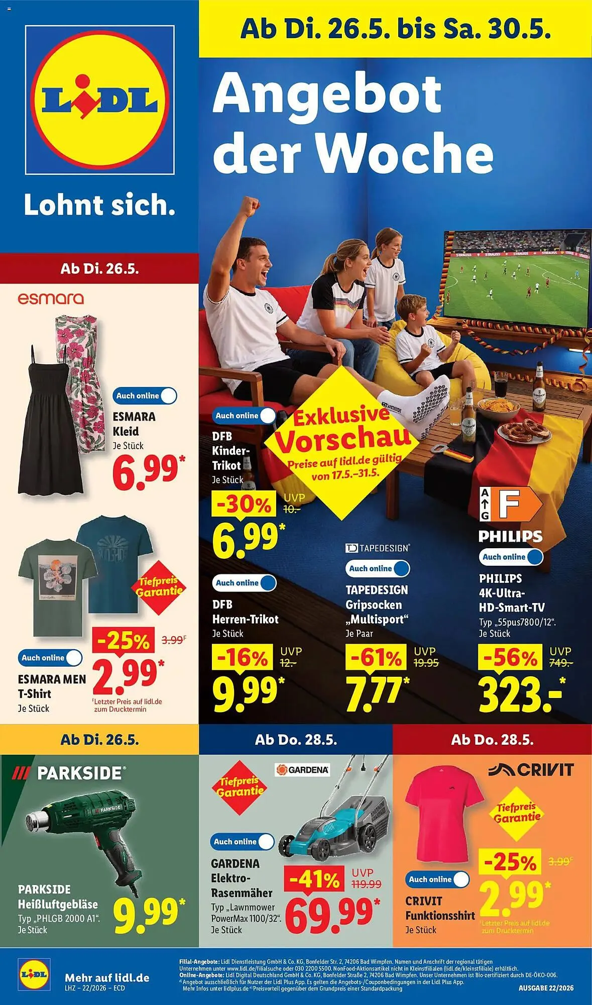Lidl Prospekt von 26. Mai bis 30. Mai 2026 - Prospekt seite 1
