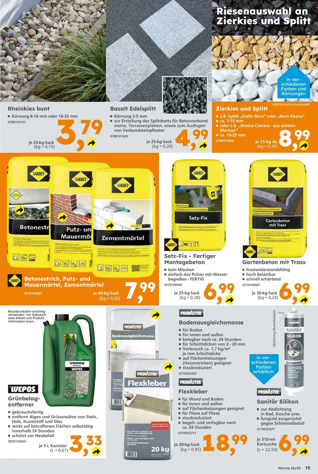 Globus Baumarkt Aktueller Prospekt von 13. April bis 19. April 2025 - Prospekt seite 15