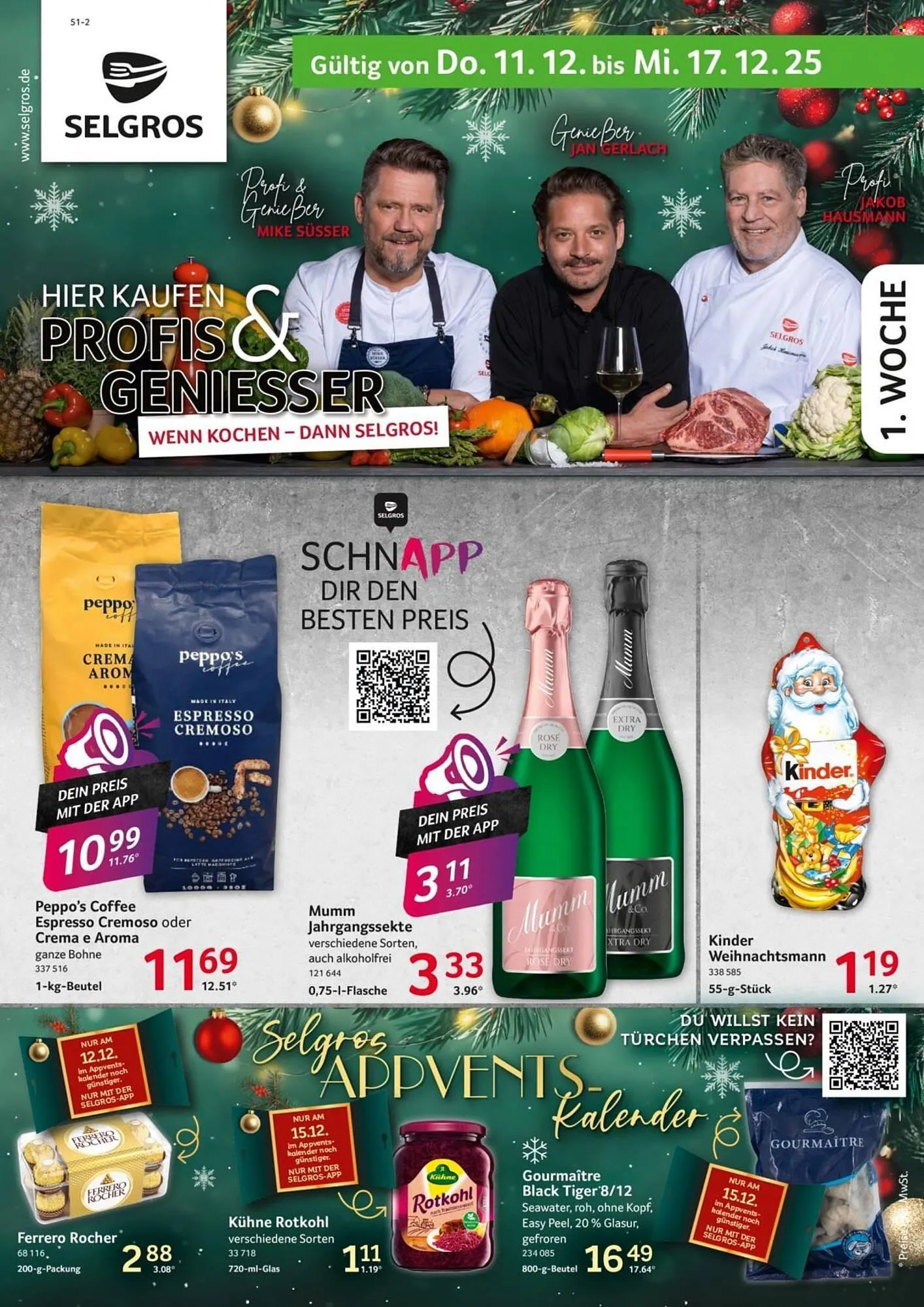 Selgros Prospekt von 11. Dezember bis 17. Dezember 2025 - Prospekt seite 1