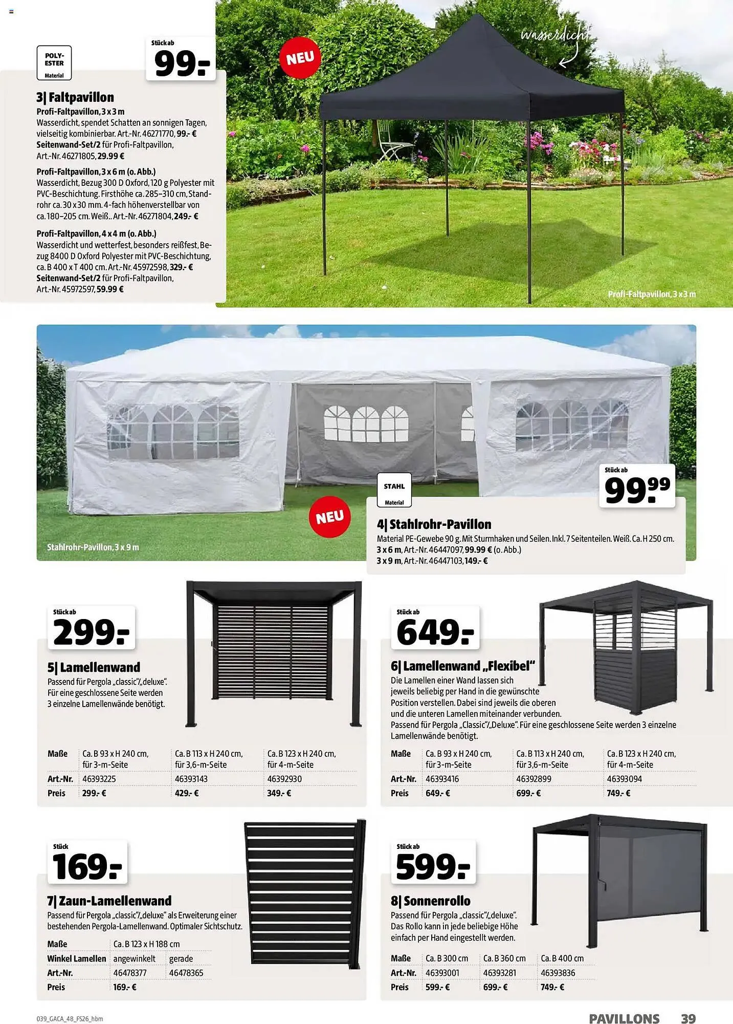 Hagebau Prospekt von 2. März bis 31. Dezember 2026 - Prospekt seite 39