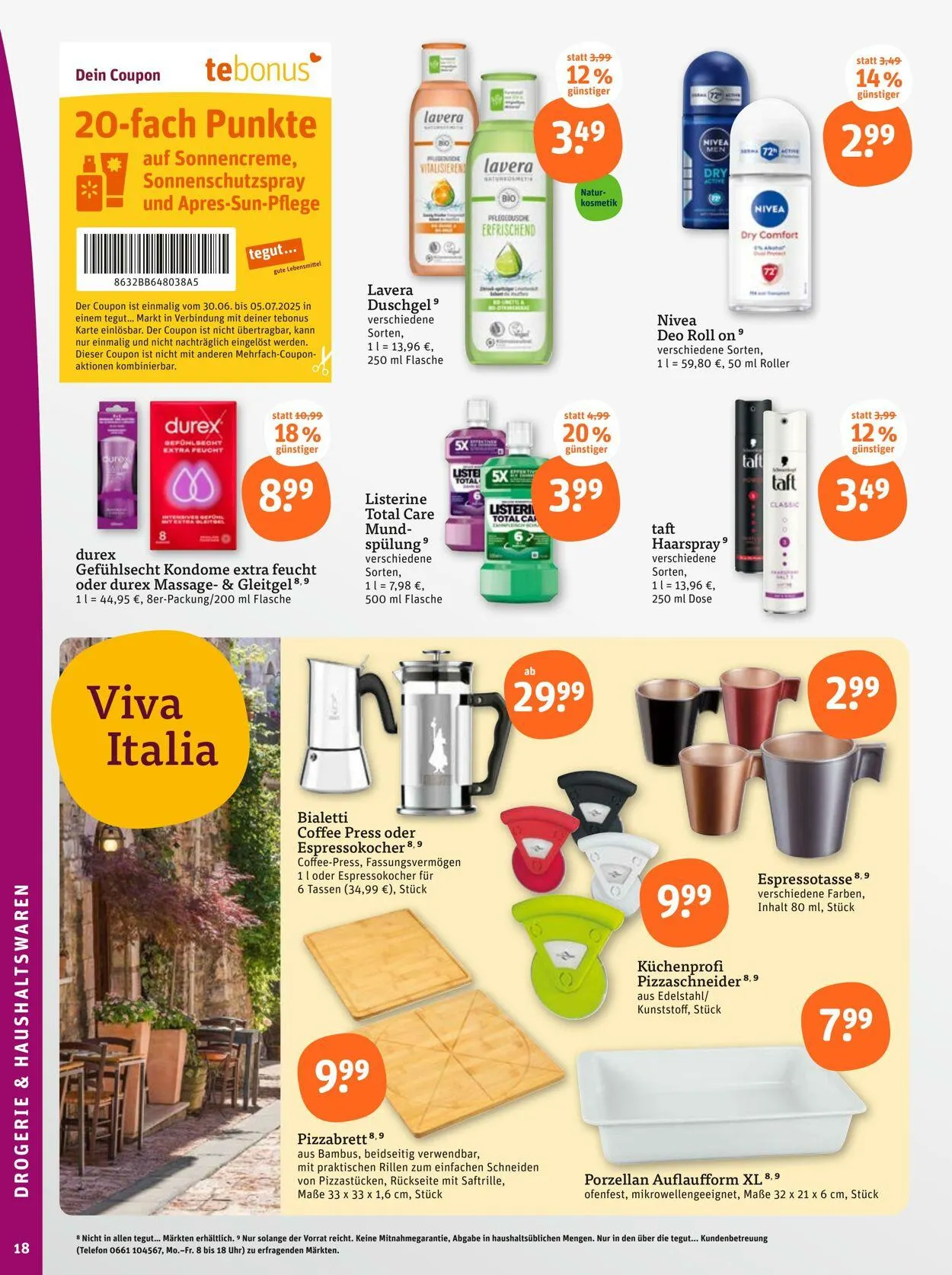 Tegut Aktueller Prospekt von 30. Juni bis 6. Juli 2025 - Prospekt seite 20