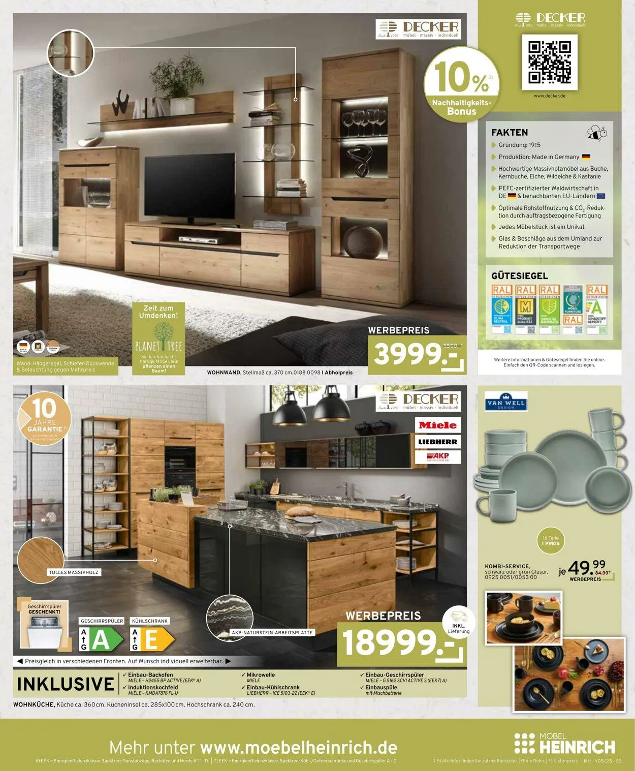 Möbel Heinrich Aktueller Prospekt von 23. April bis 25. Mai 2025 - Prospekt seite 3