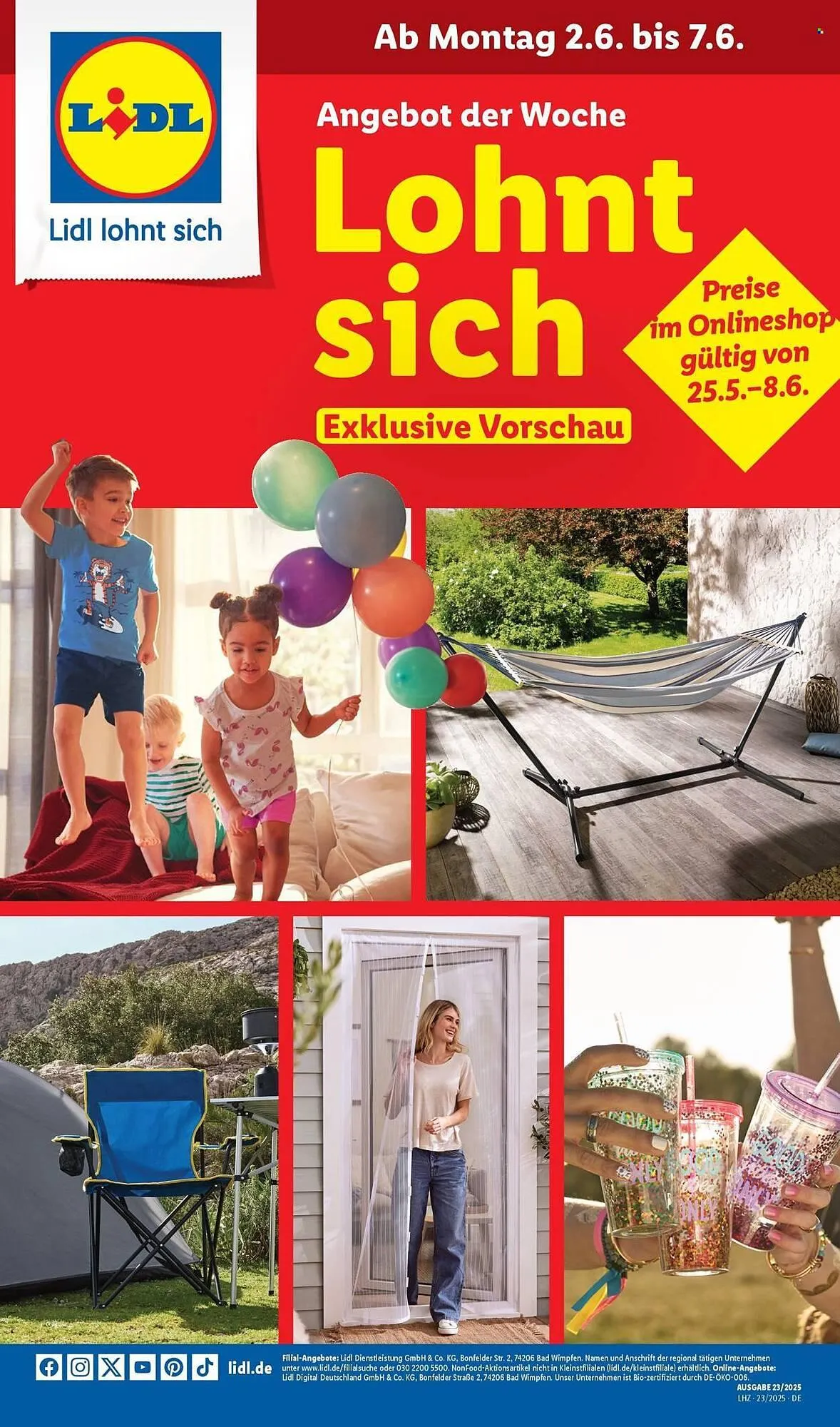 Lidl Prospekt von 2. Juni bis 7. Juni 2025 - Prospekt seite 1