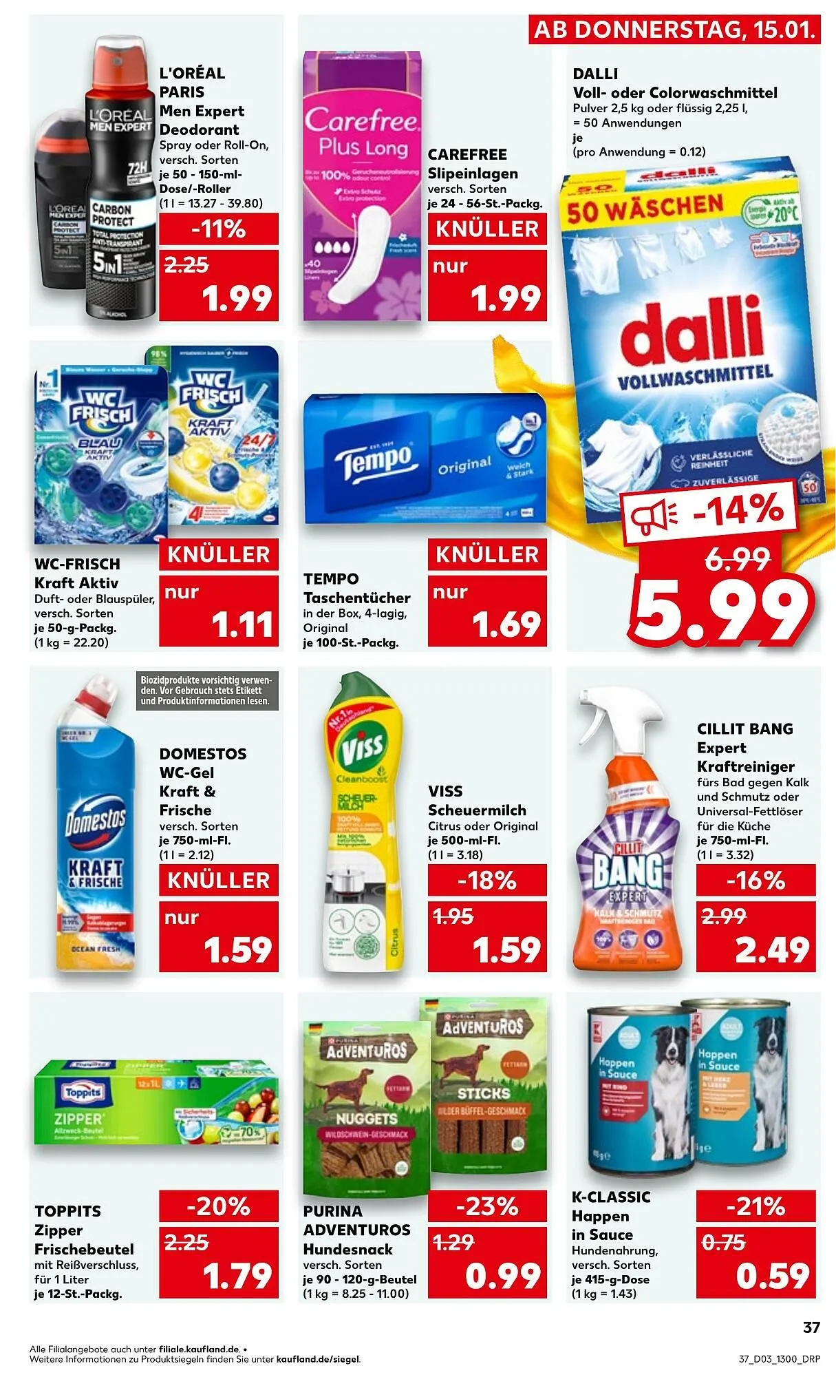 Kaufland Prospekt von 15. Januar bis 21. Januar 2026 - Prospekt seite 37