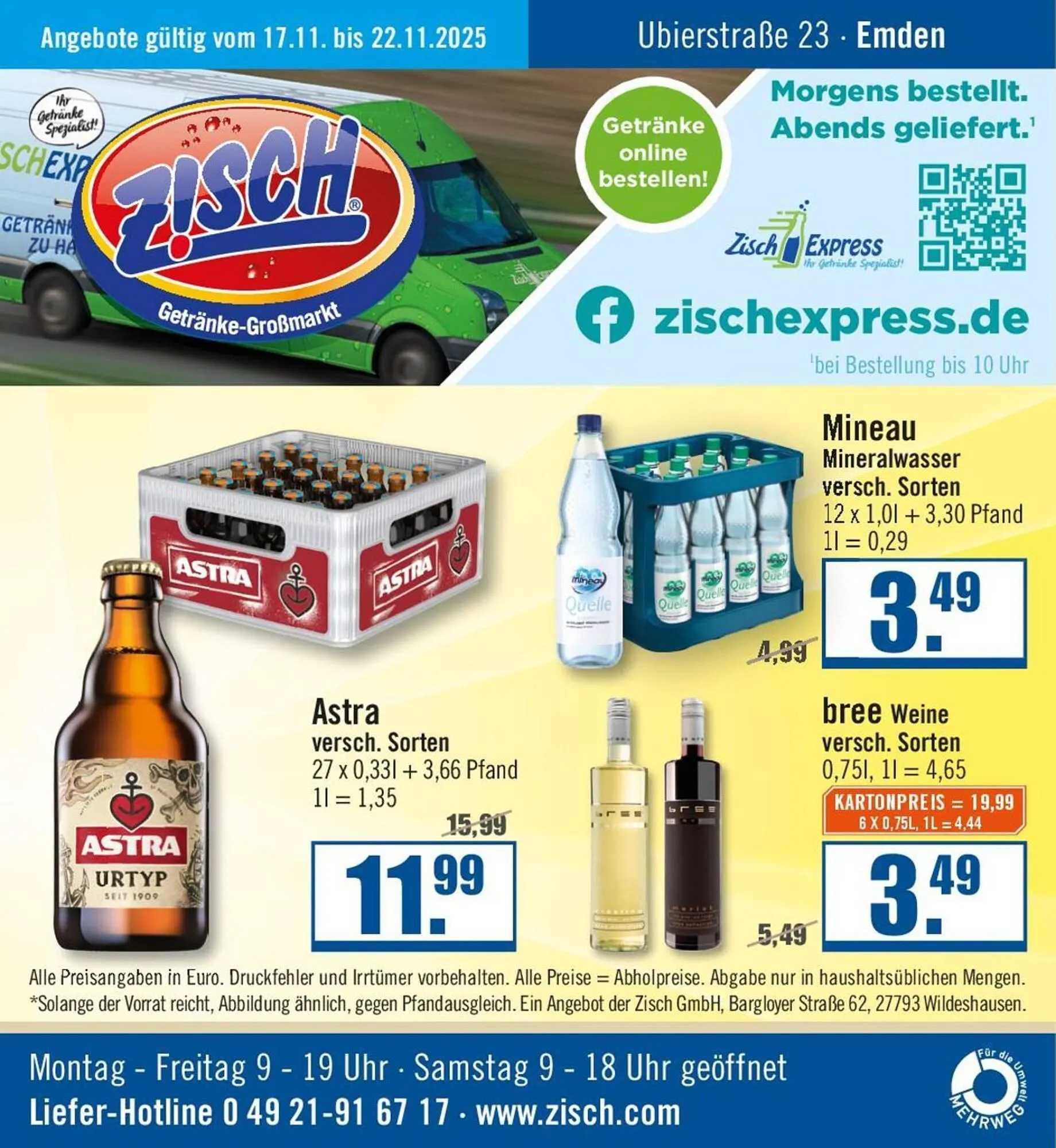 Zisch Prospekt von 17. November bis 22. November 2025 - Prospekt seite 1