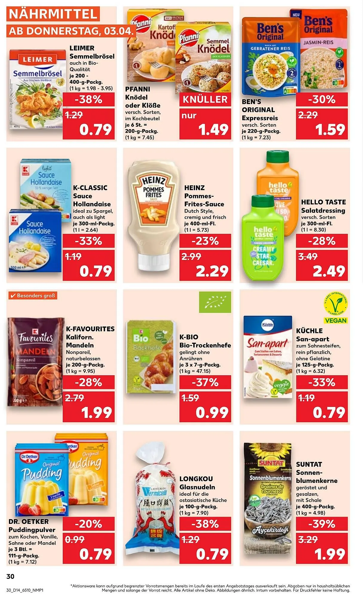 Kaufland Prospekt von 3. April bis 9. April 2025 - Prospekt seite 30