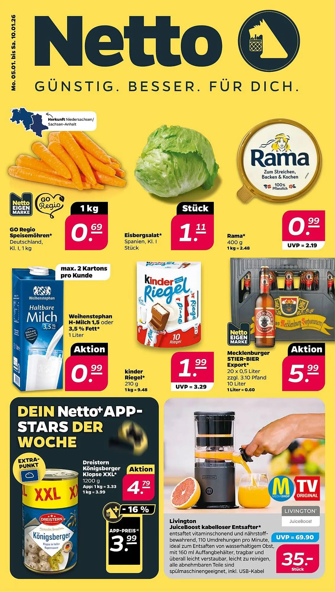 NETTO Prospekt von 5. Januar bis 10. Januar 2026 - Prospekt seite 1