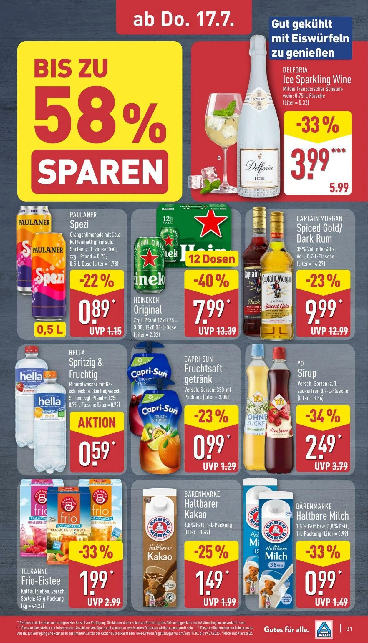 Aldi-Nord von 7. Juli bis 12. Juli 2025 - Prospekt seite 31