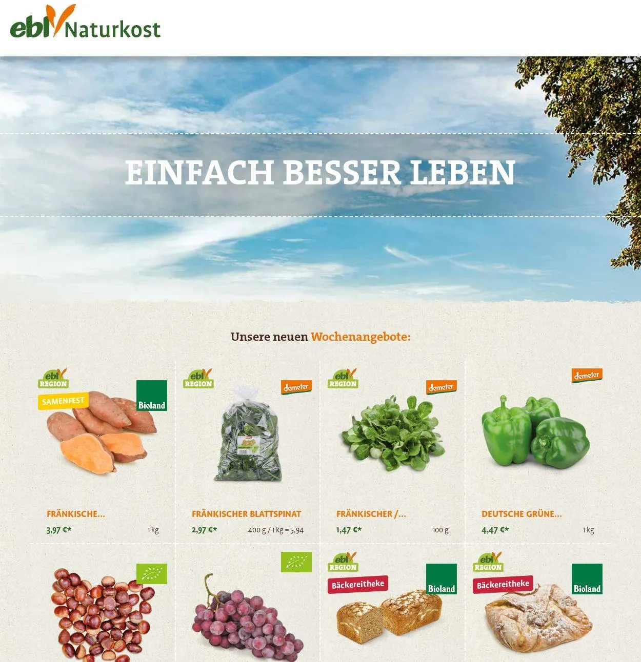 ebl Naturkos von 6. Oktober bis 15. Oktober 2025 - Prospekt seite 1