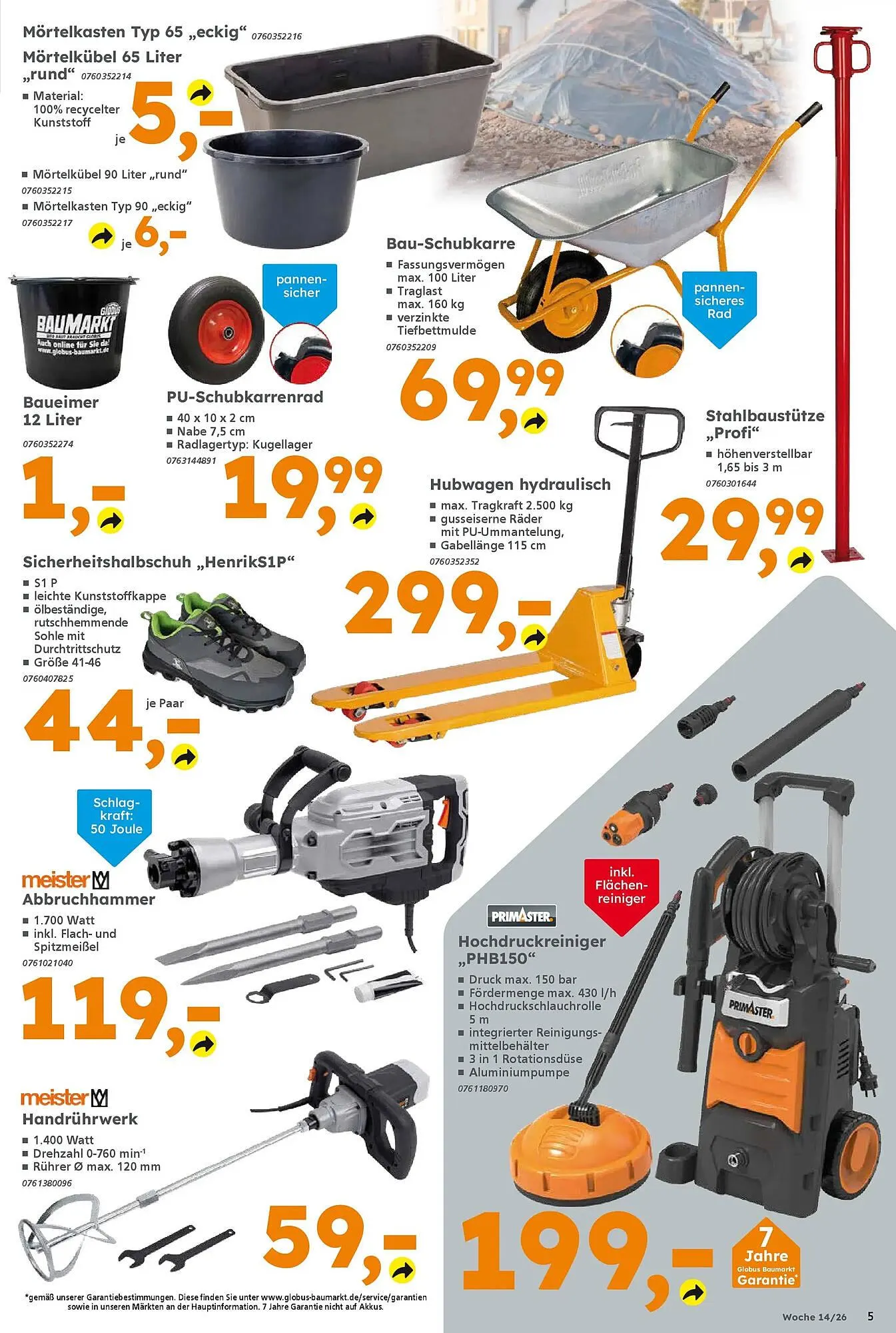 Globus Baumarkt Prospekt von 29. März bis 4. April 2026 - Prospekt seite 5