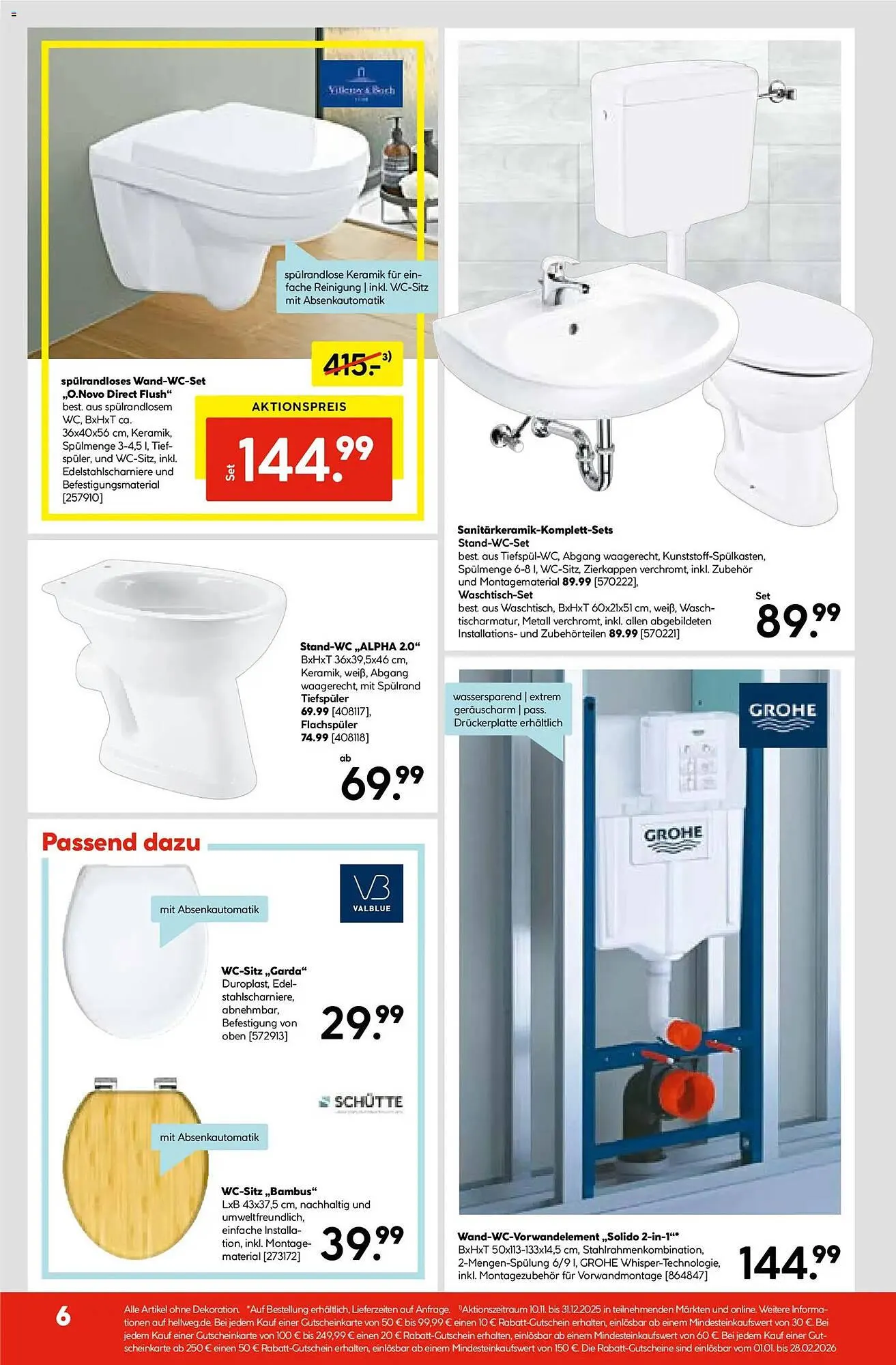 Hellweg Prospekt von 17. November bis 22. November 2025 - Prospekt seite 6