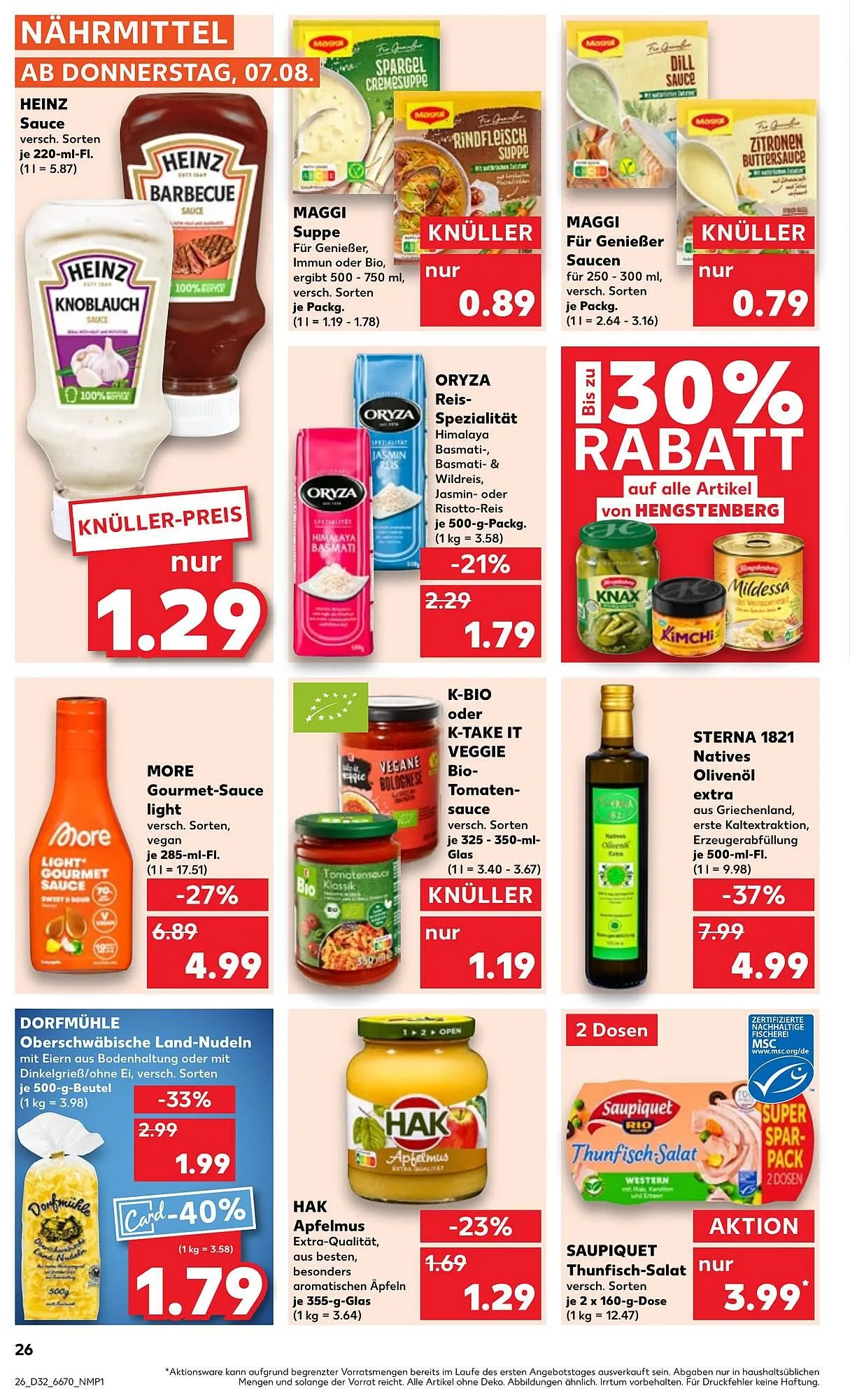 Kaufland Prospekt von 7. August bis 13. August 2025 - Prospekt seite 26