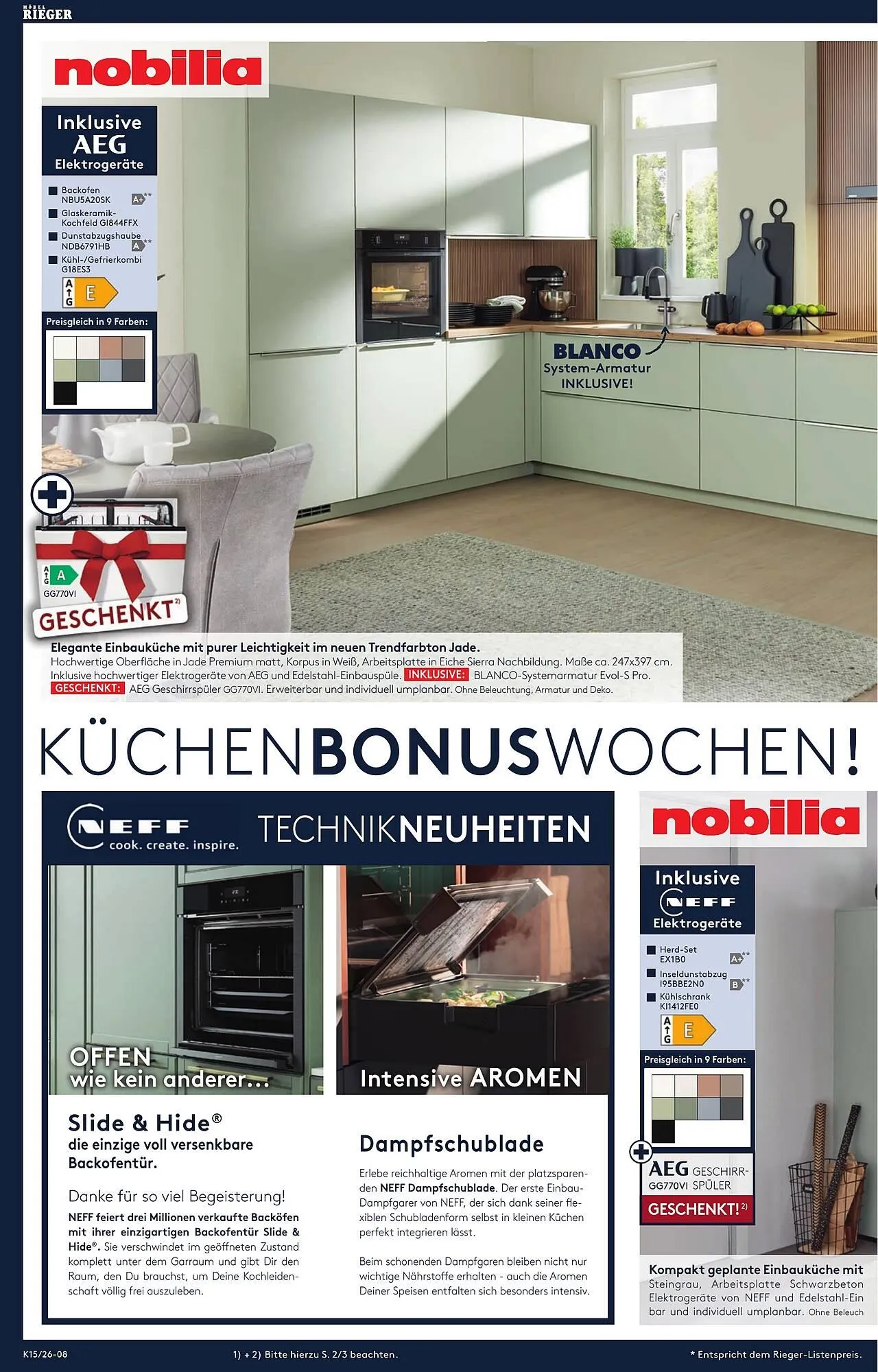 Möbel Rieger Prospekt von 9. April bis 21. April 2026 - Prospekt seite 8