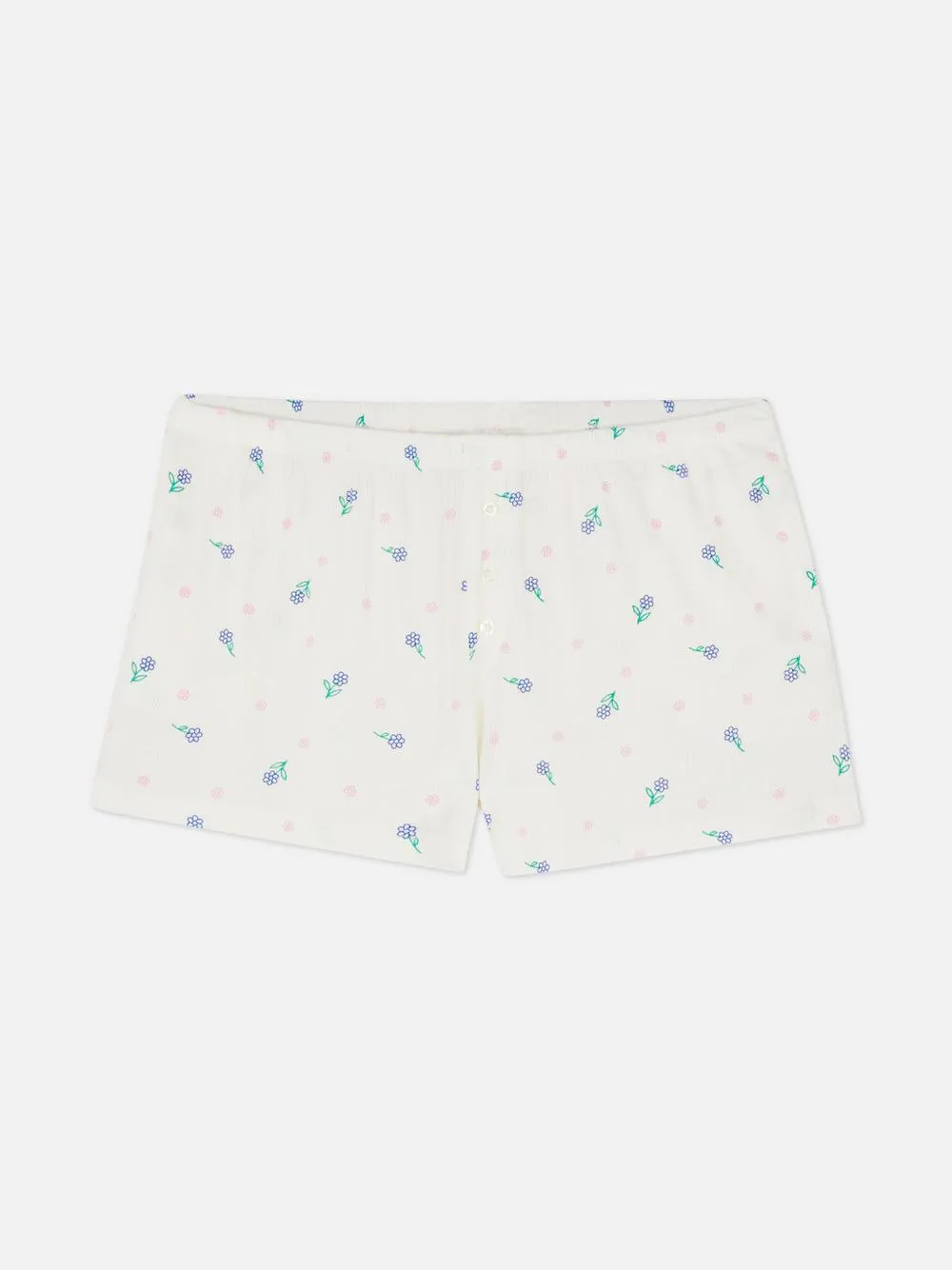 Schlafanzugshorts aus geripptem Jersey