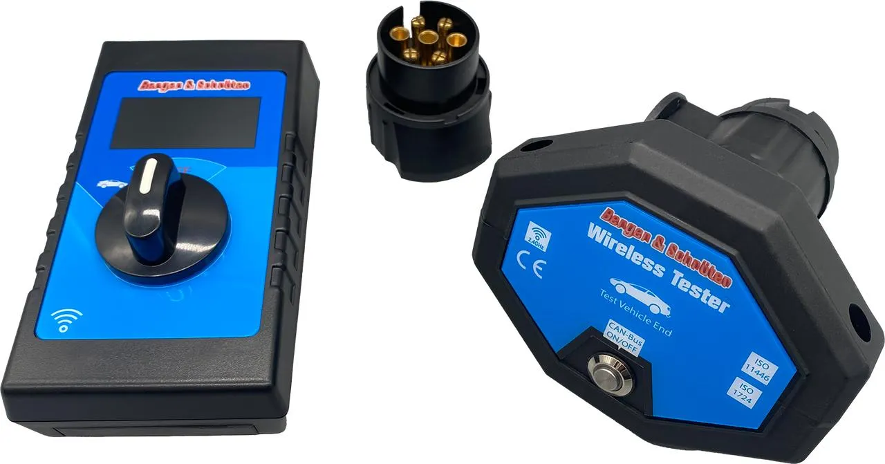 Berger & Schröter | Wireless Tester für Fahrzeuganhänger Steckdose