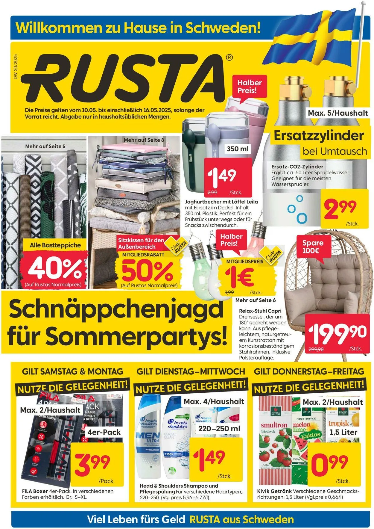 Rusta von 12. Mai bis 26. Mai 2025 - Prospekt seite 1