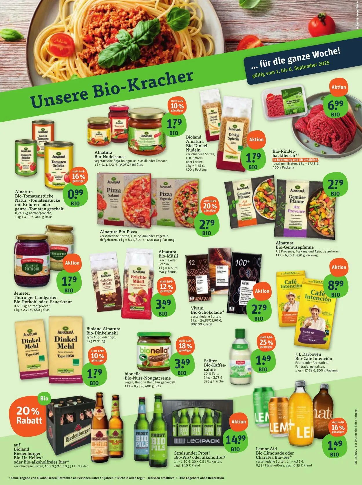 Tegut Aktueller Prospekt von 1. September bis 7. September 2025 - Prospekt seite 2