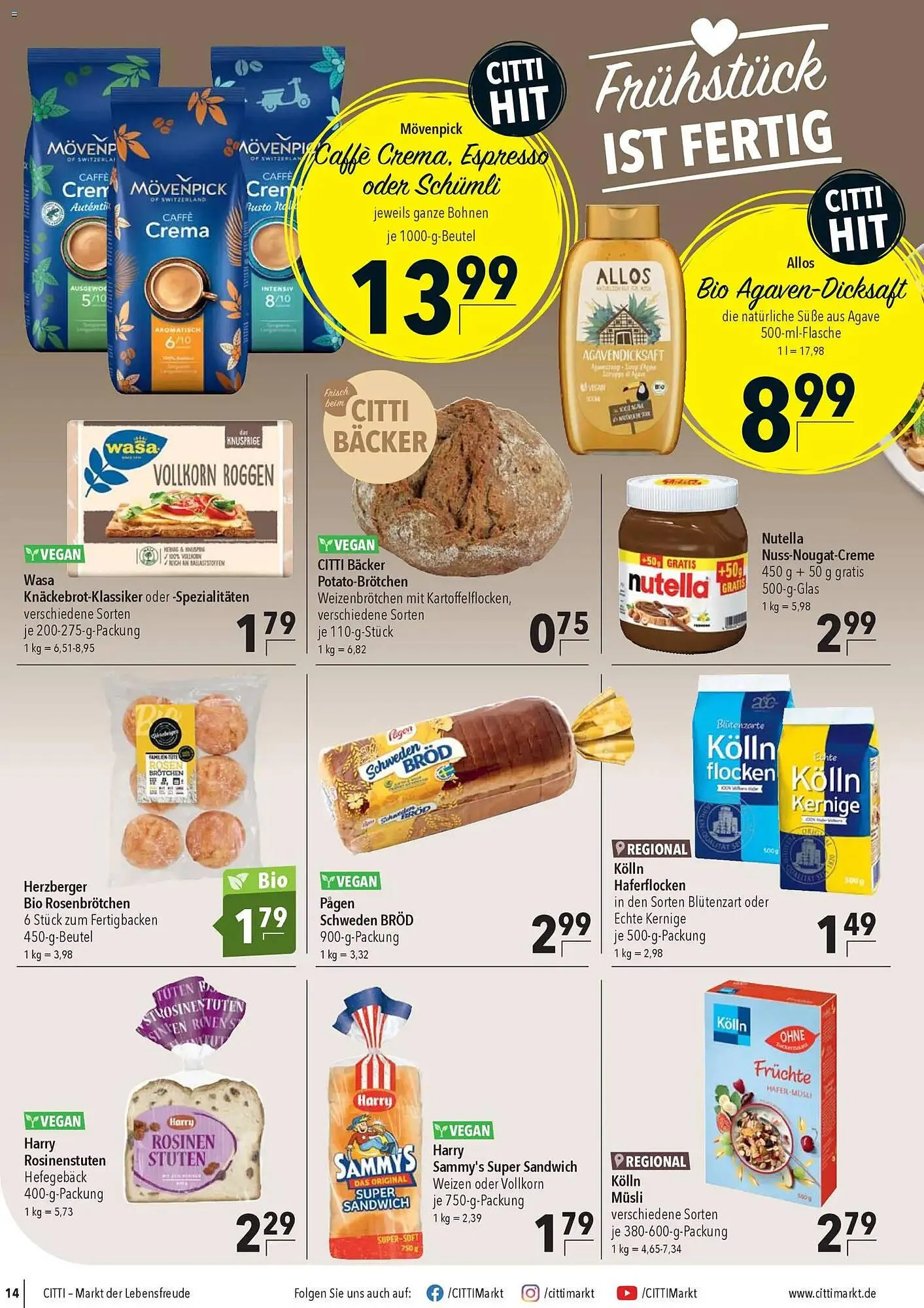 CITTI Markt Prospekt von 28. Januar bis 10. Februar 2026 - Prospekt seite 14