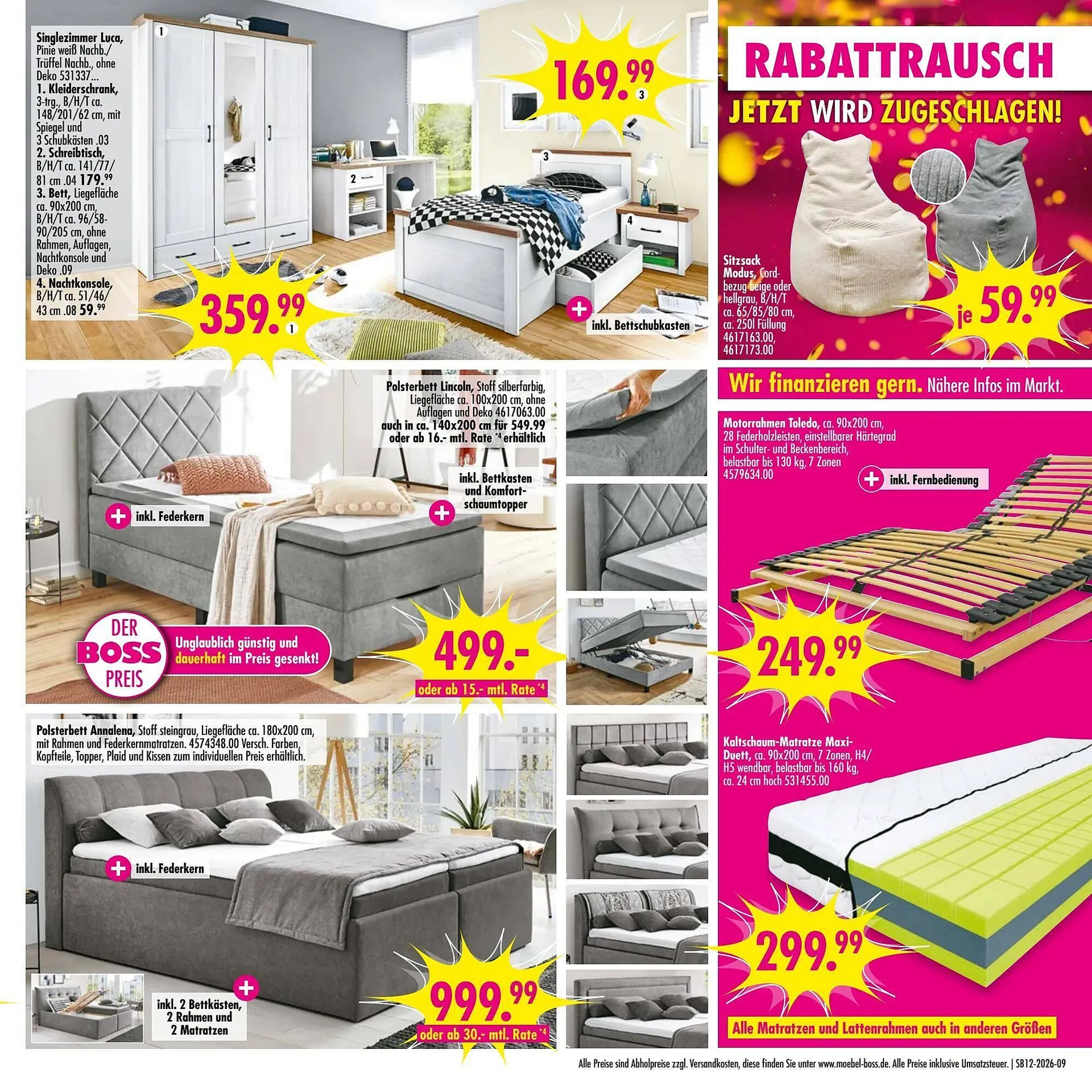 Möbel Boss Prospekt von 14. März bis 21. März 2026 - Prospekt seite 9