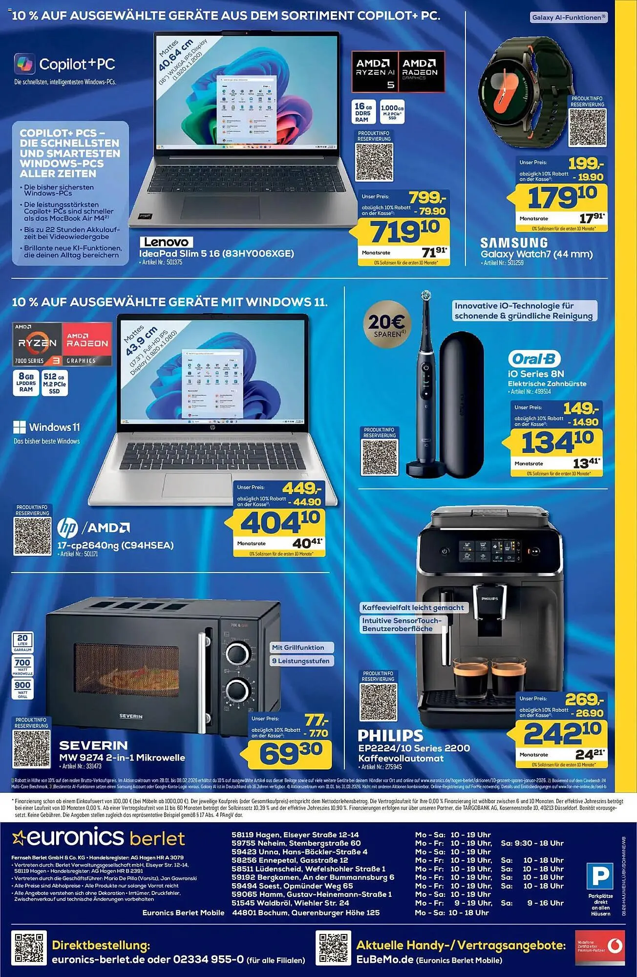 Euronics Berlet Prospekt von 29. Januar bis 4. Februar 2026 - Prospekt seite 10