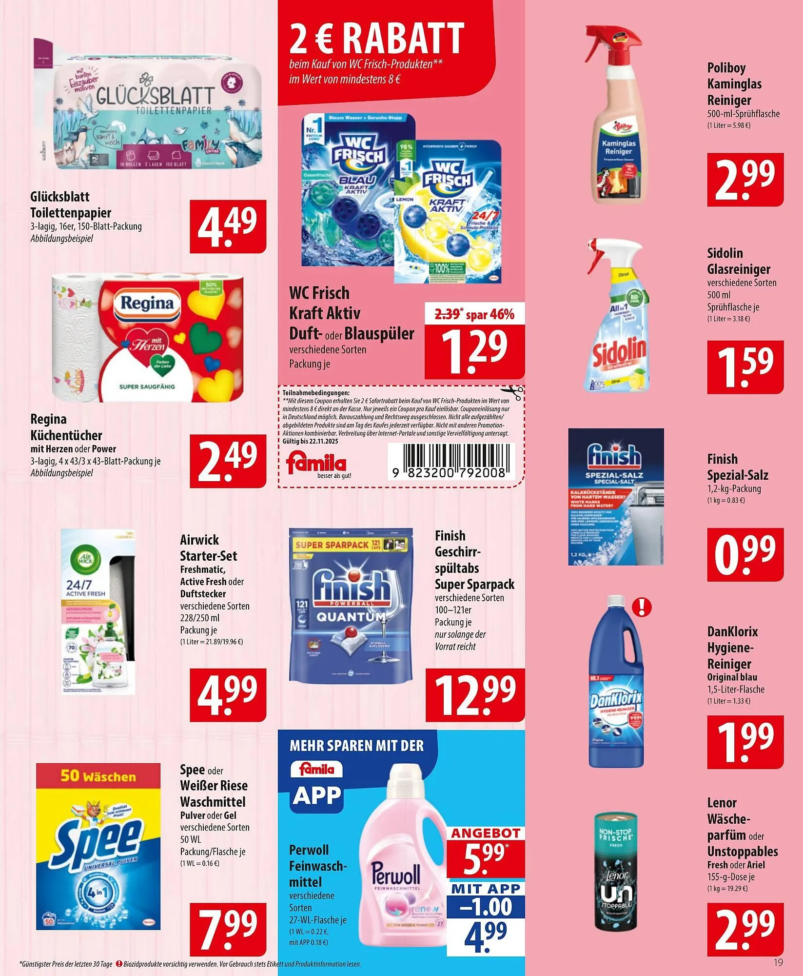 Famila Nord Ost Prospekt von 16. November bis 22. November 2025 - Prospekt seite 19