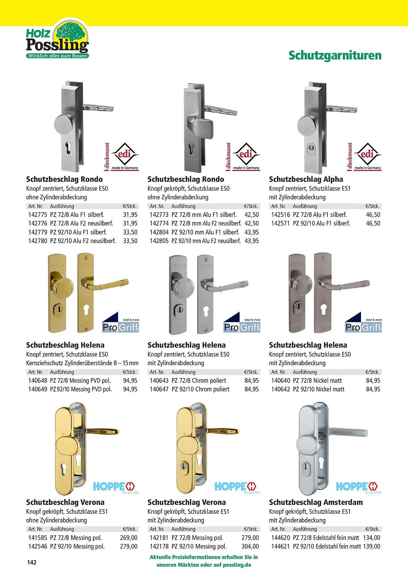 Holz Possling Prospekt von 31. März bis 30. Juni 2025 - Prospekt seite 142