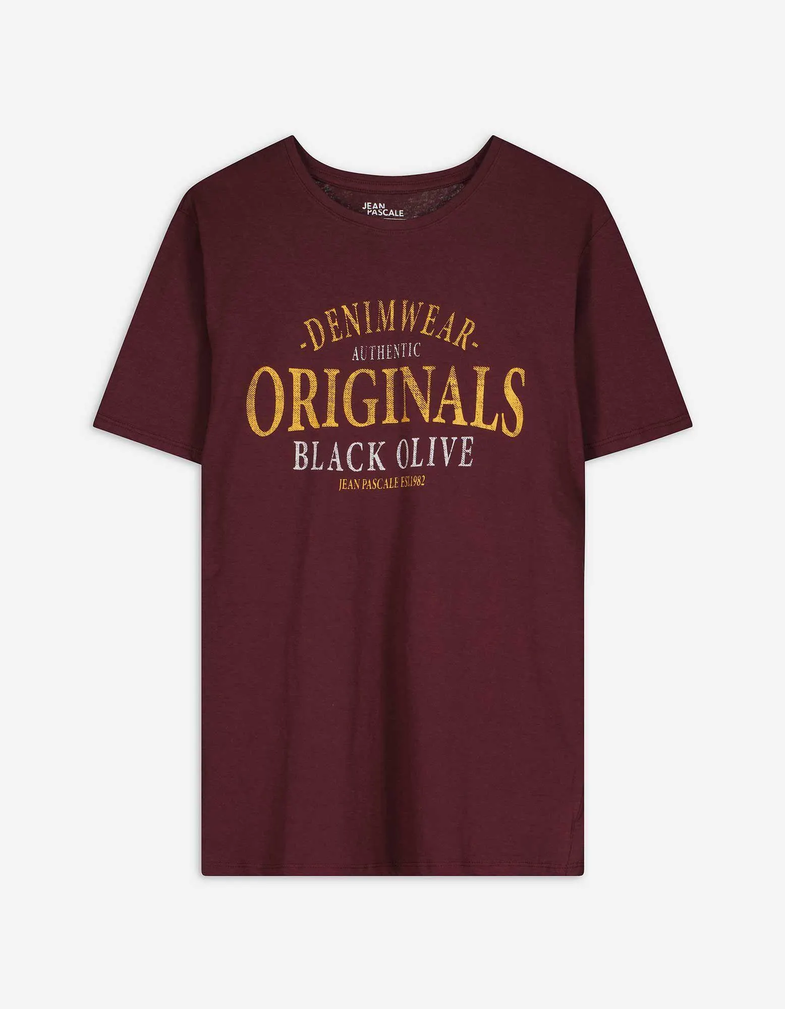 T-Shirt - Print - dunkelrot