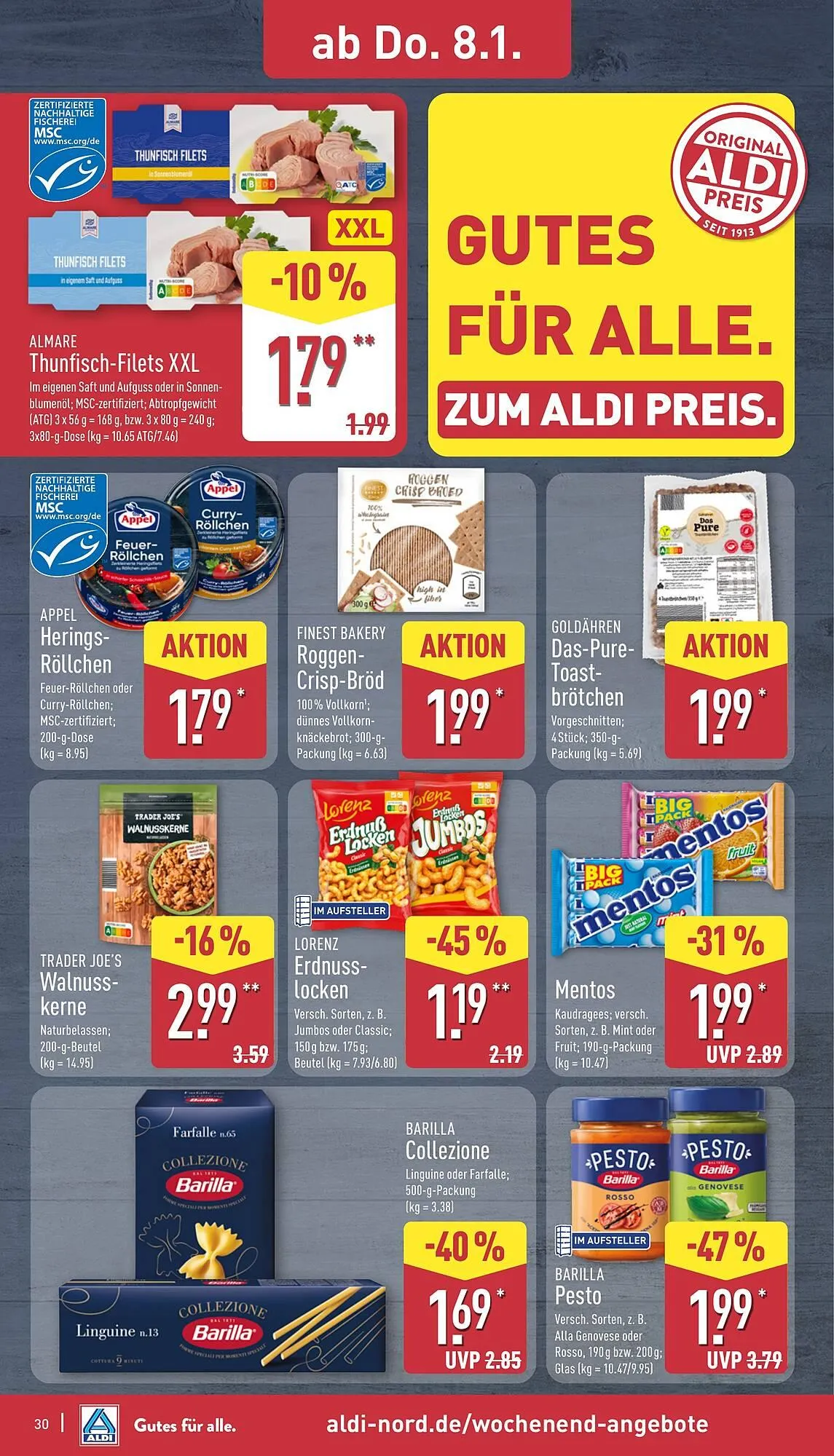 Aldi Nord Prospekt von 5. Januar bis 10. Januar 2026 - Prospekt seite 30