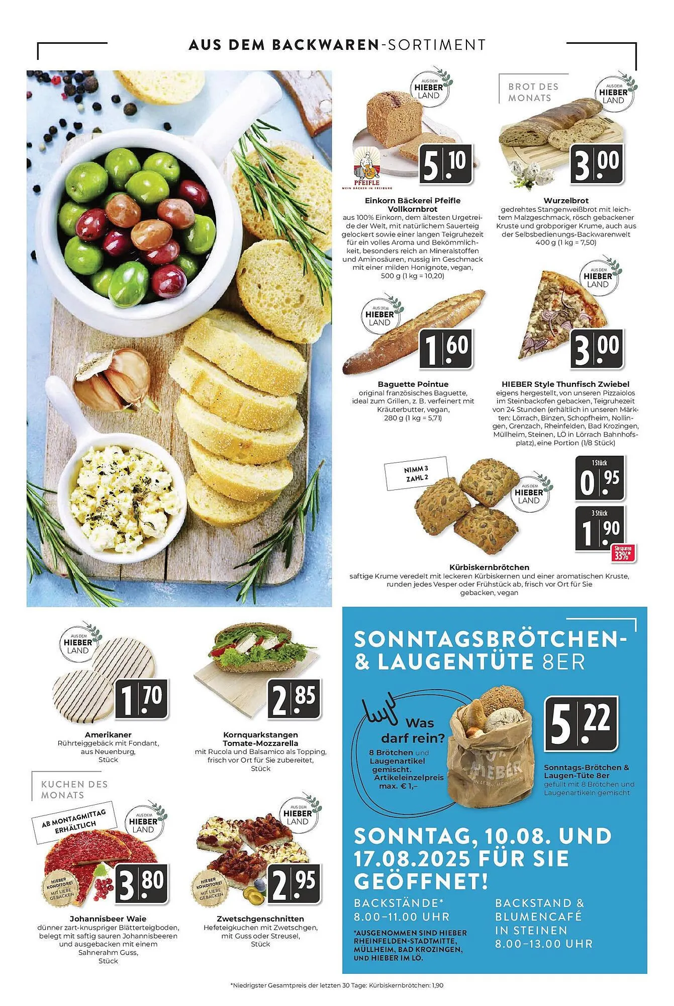 Hieber's Frische Center Prospekt von 11. August bis 16. August 2025 - Prospekt seite 7