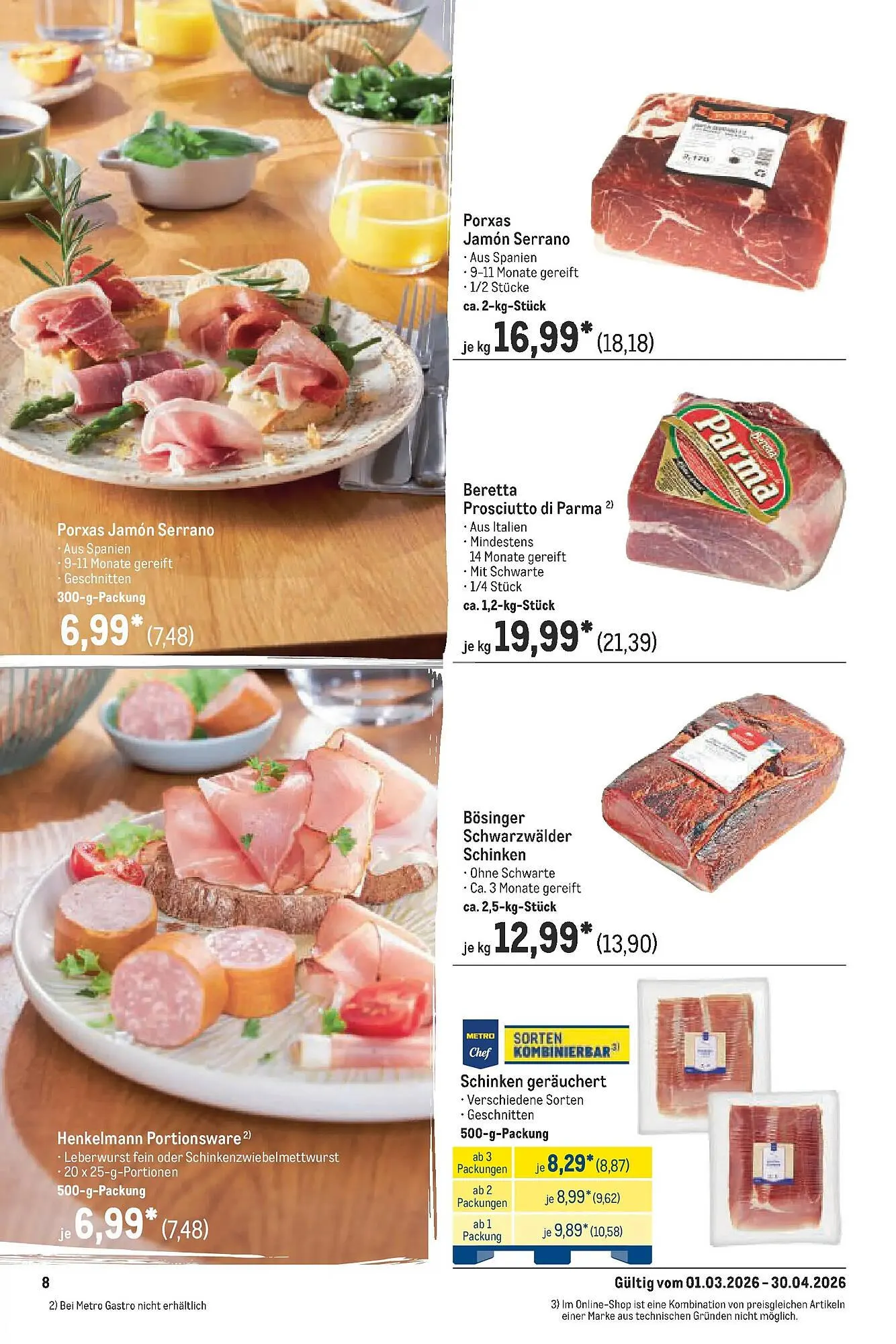 METRO Prospekt von 22. März bis 28. März 2026 - Prospekt seite 8