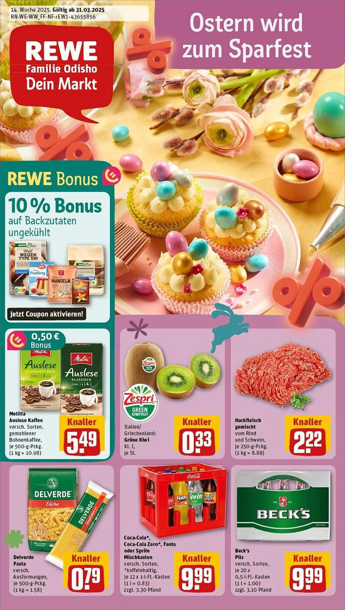 REWE Prospekt von 30. März bis 6. April 2025 - Prospekt seite 1