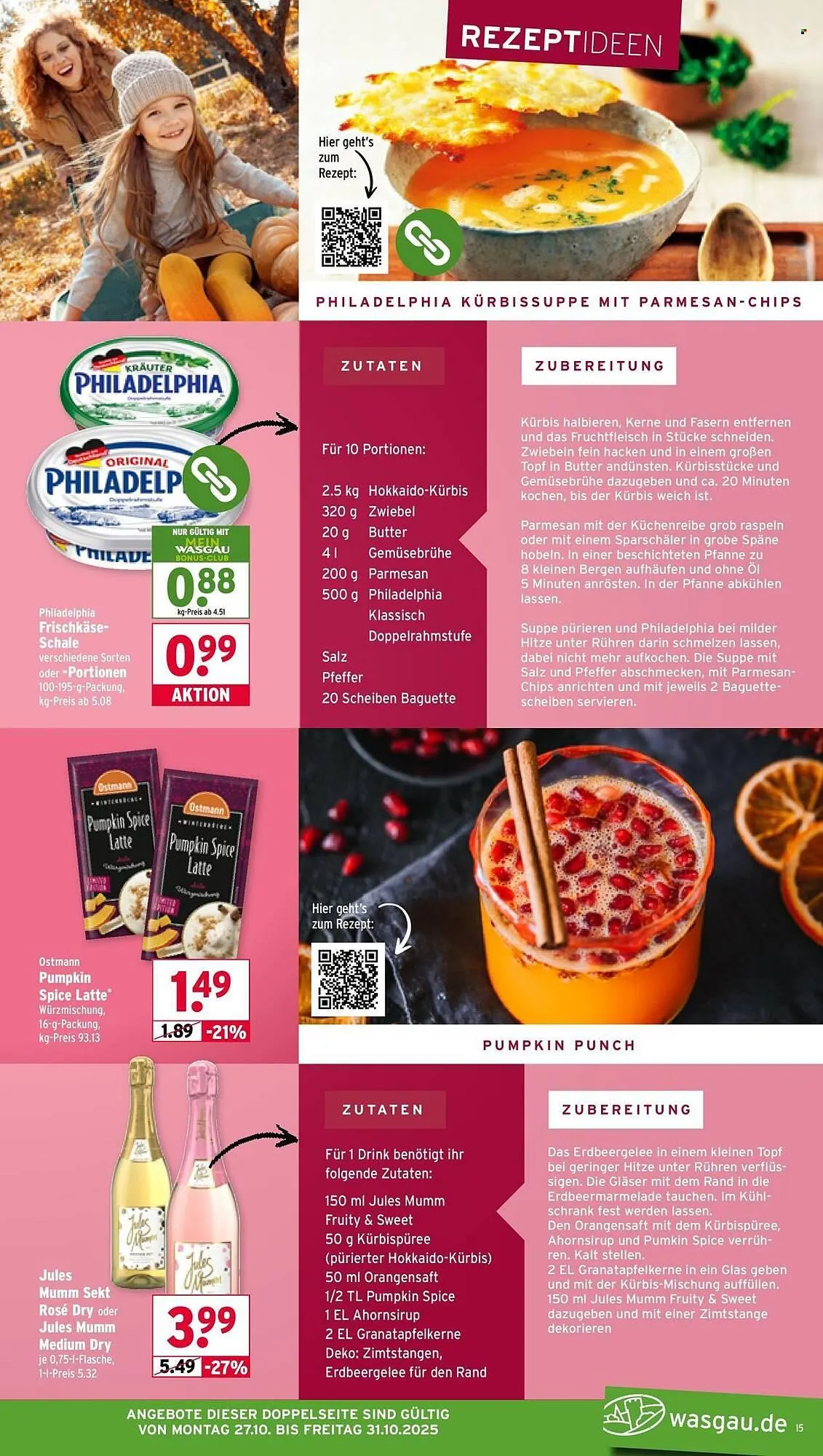 Wasgau Prospekt von 27. Oktober bis 3. November 2025 - Prospekt seite 15