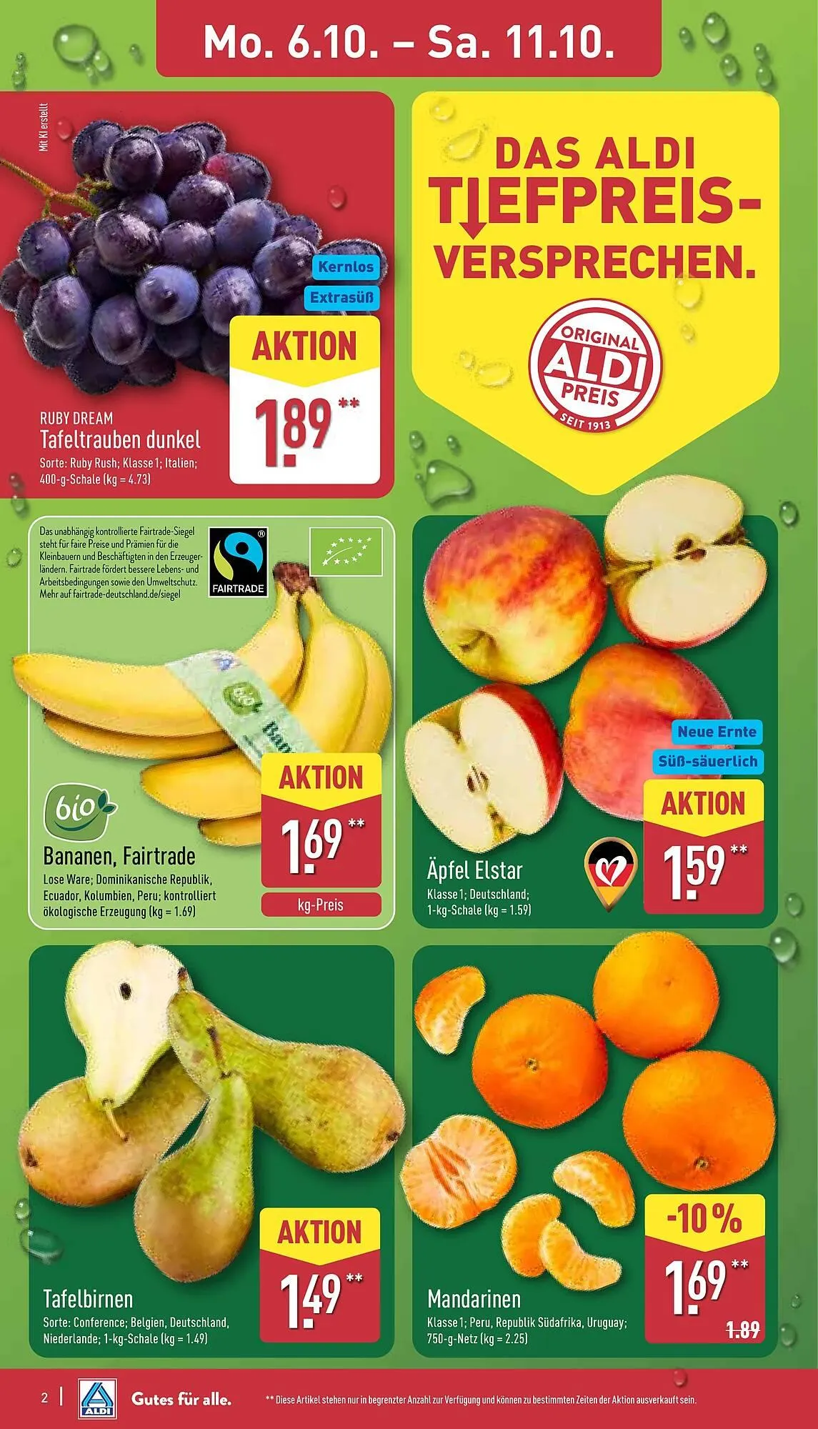 Aldi Nord Prospekt von 6. Oktober bis 12. Oktober 2025 - Prospekt seite 2