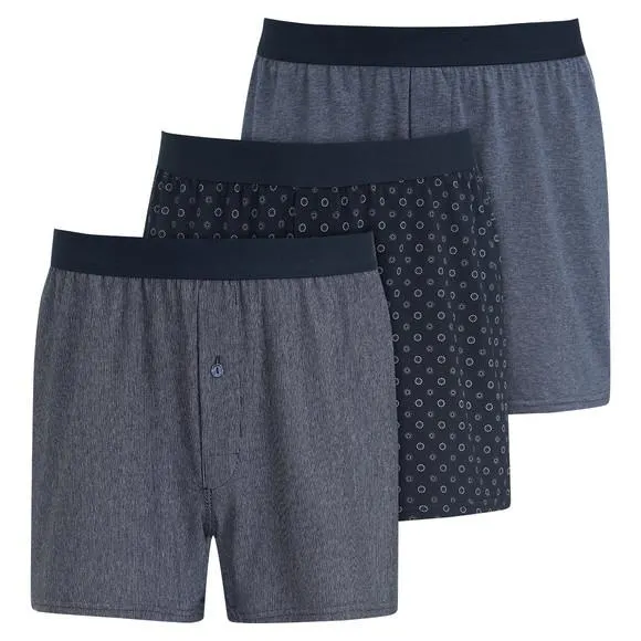 3 Herren Boxershorts aus Jersey