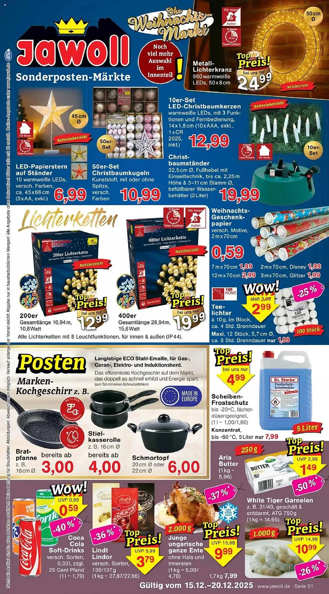 Jawoll Prospekt von 15. Dezember bis 20. Dezember 2025 - Prospekt seite 1