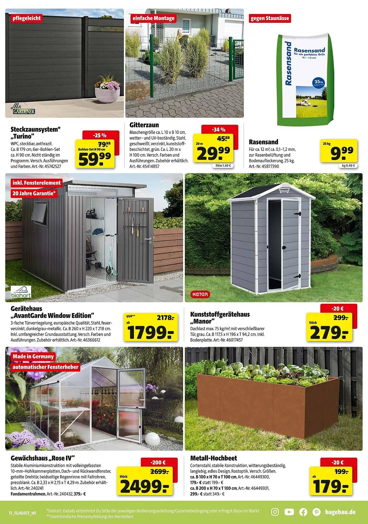 Hagebau Prospekt von 18. April bis 25. April 2026 - Prospekt seite 11