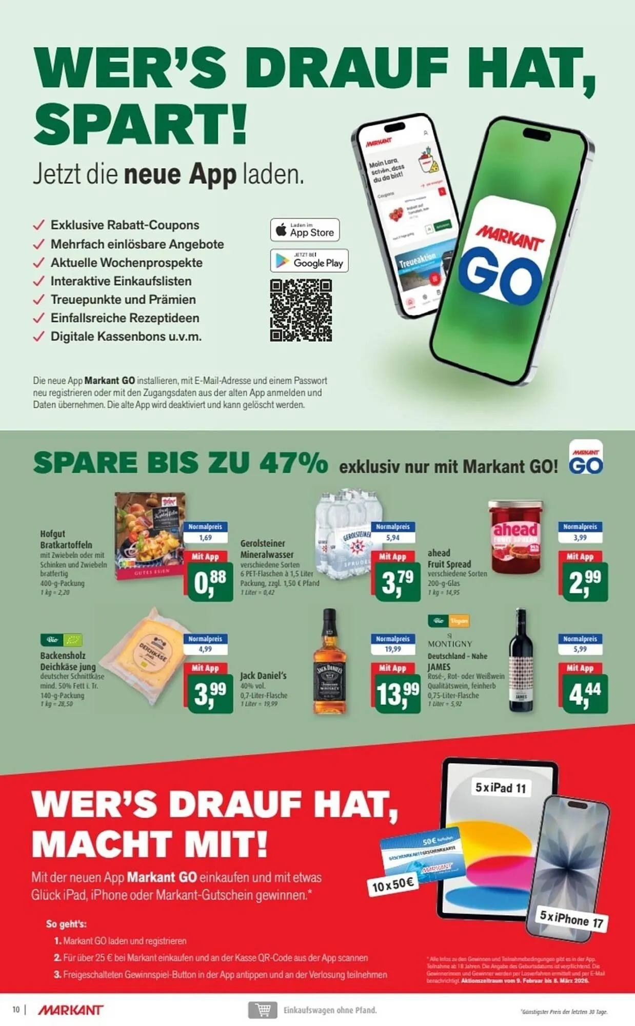 Markant Prospekt von 9. Februar bis 14. Februar 2026 - Prospekt seite 10