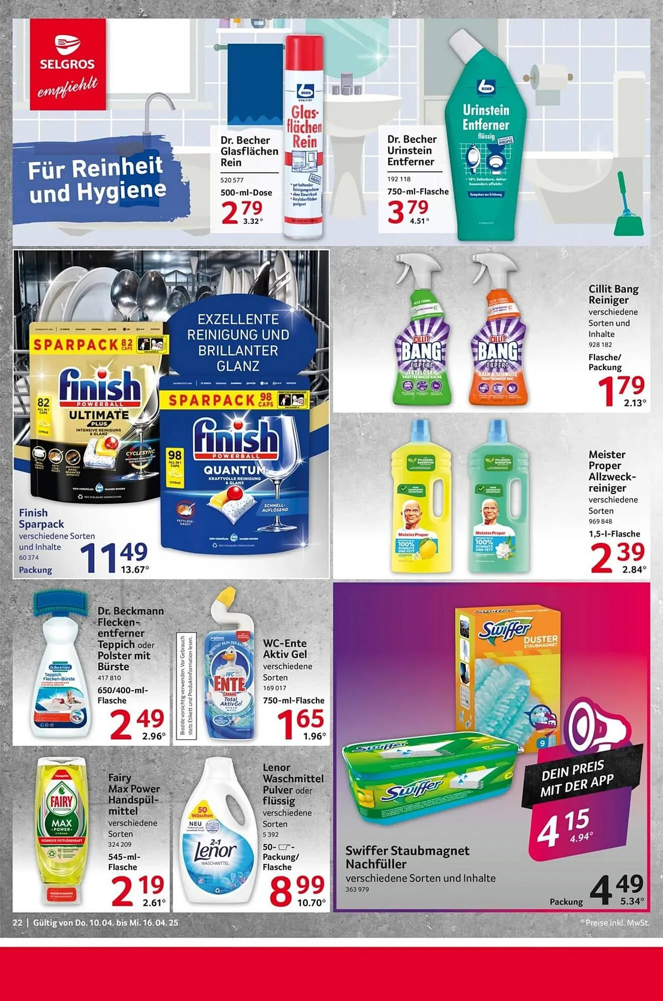 Selgros Prospekt von 10. April bis 17. April 2025 - Prospekt seite 22