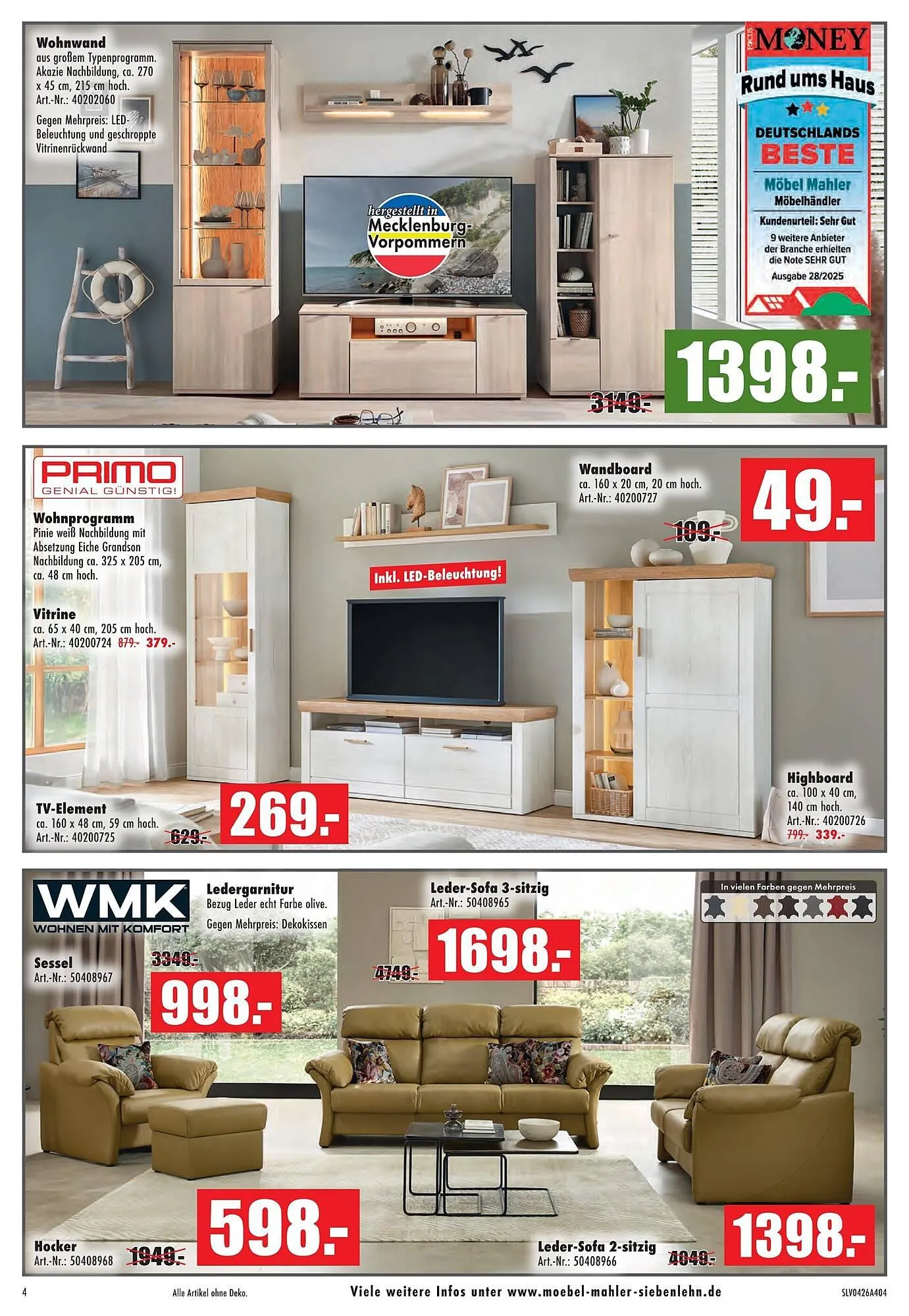 Möbel Mahler Katalog von 15. April bis 5. Mai 2026 - Prospekt seite 4