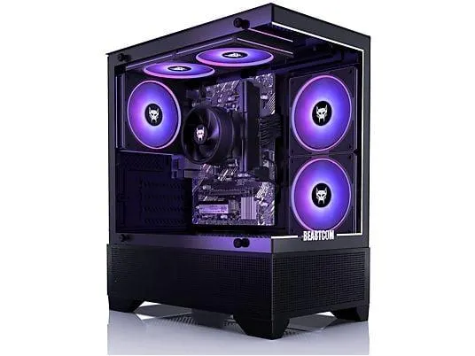 BEASTCOM Q3 | Essential Gaming, Gaming PC mit AMD Ryzen™ 5, 8 GB RAM, 512 GB SSD, AMD, AMD Radeon™ RX Vega 11, Windows 11 Pro