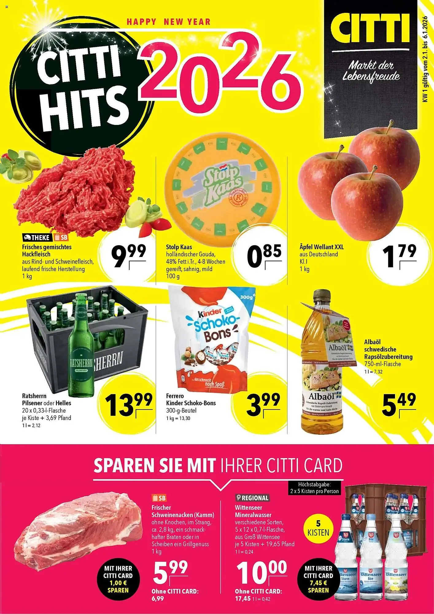 CITTI Markt Prospekt von 2. Januar bis 6. Januar 2026 - Prospekt seite 3