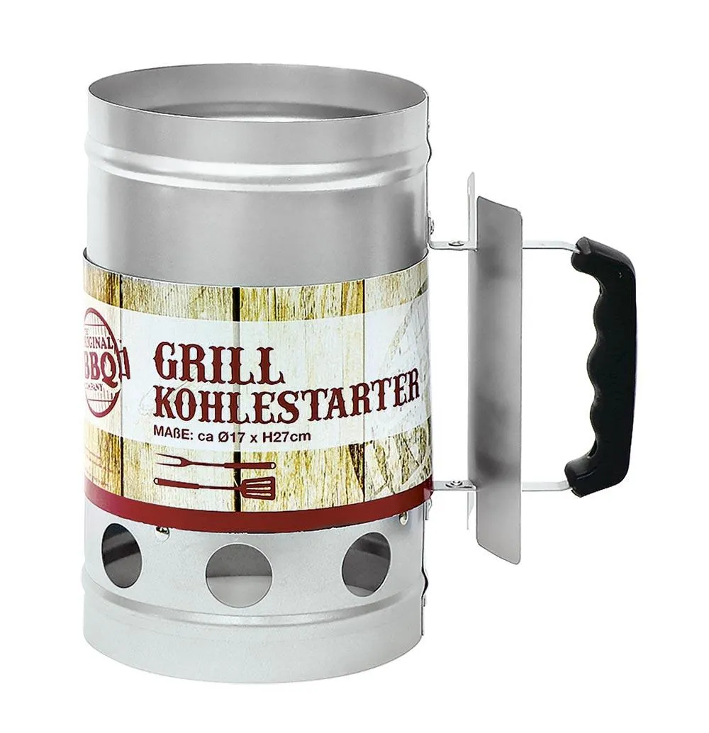 Anzündekamin für Grillkohle