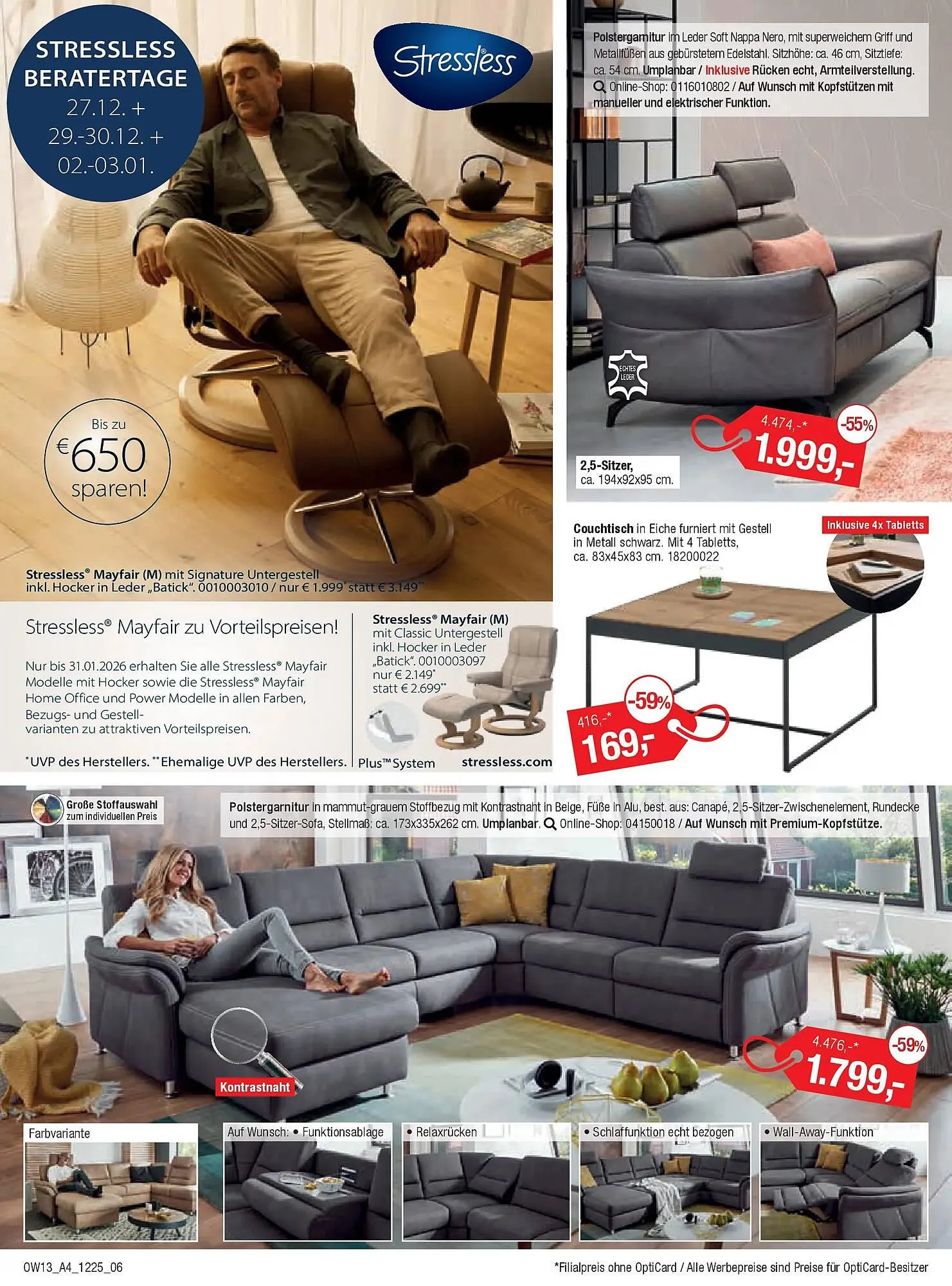 Opti Wohnwelt Prospekt von 18. Dezember bis 10. Januar 2026 - Prospekt seite 6