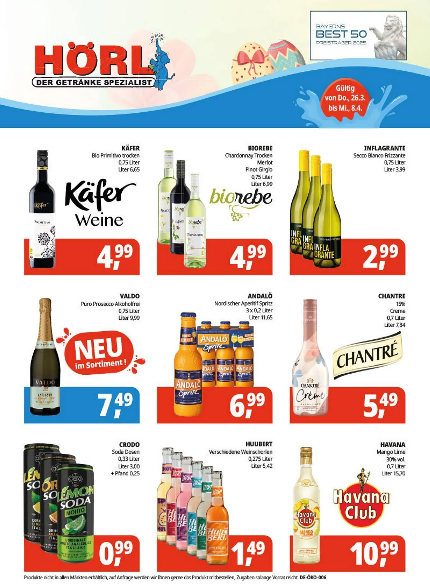 Hörl Getränke Prospekt von 26. März bis 8. April 2026 - Prospekt seite 6