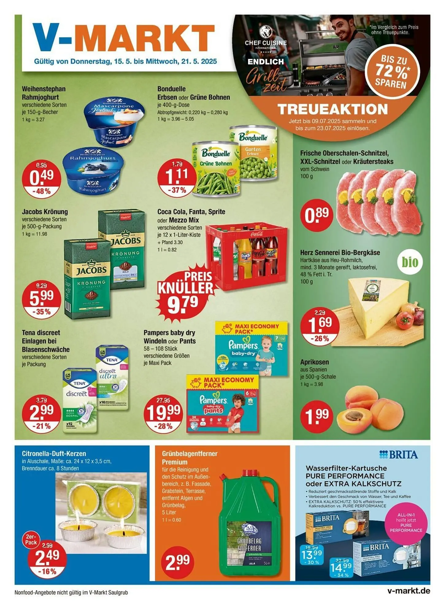 V Markt Prospekt von 15. Mai bis 21. Mai 2025 - Prospekt seite 1